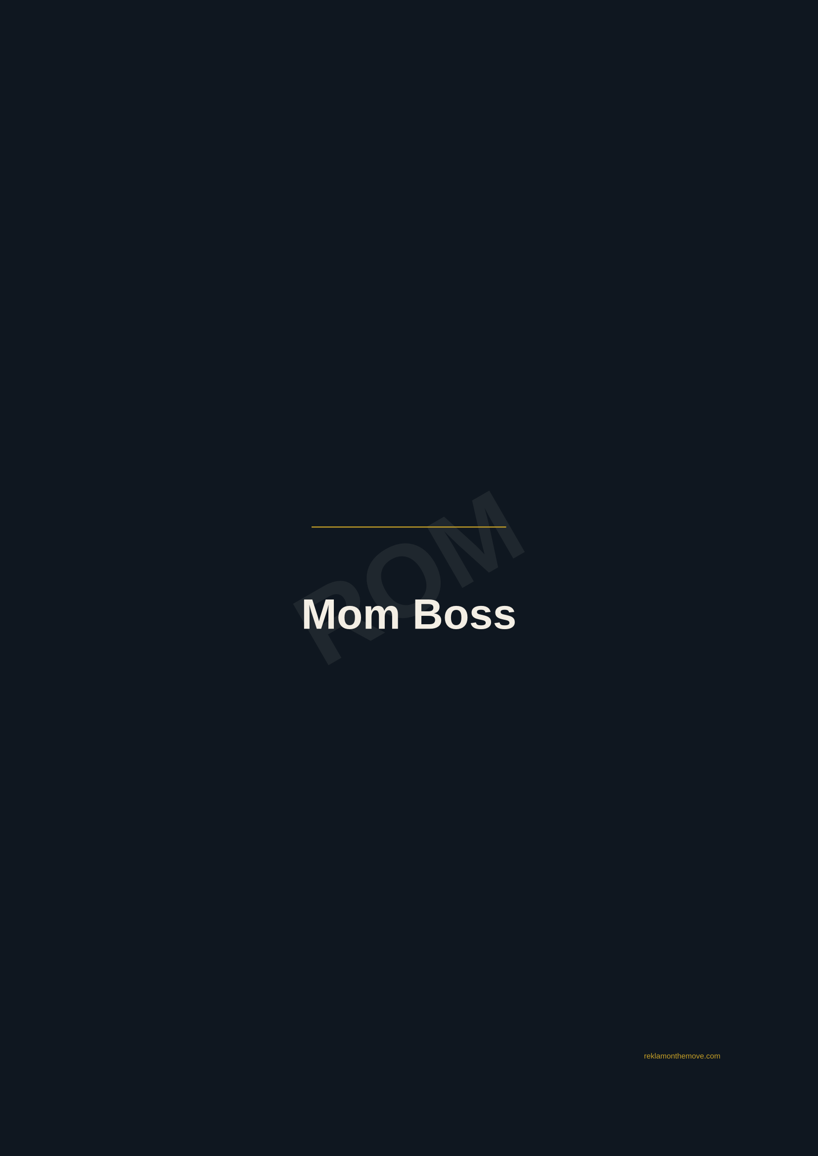Mom Boss · Gece — ROM dijital ürün önizlemesi (filigranlı)