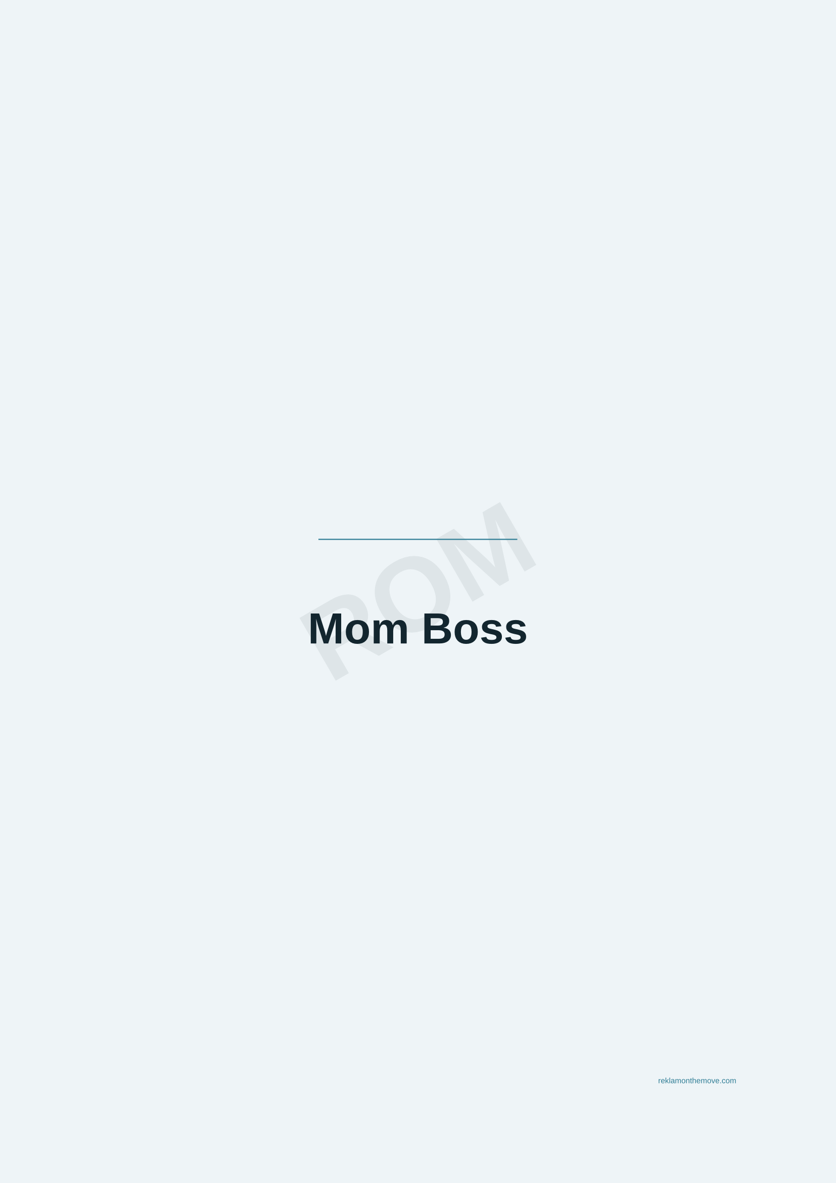 Mom Boss · Okyanus — ROM dijital ürün önizlemesi (filigranlı)