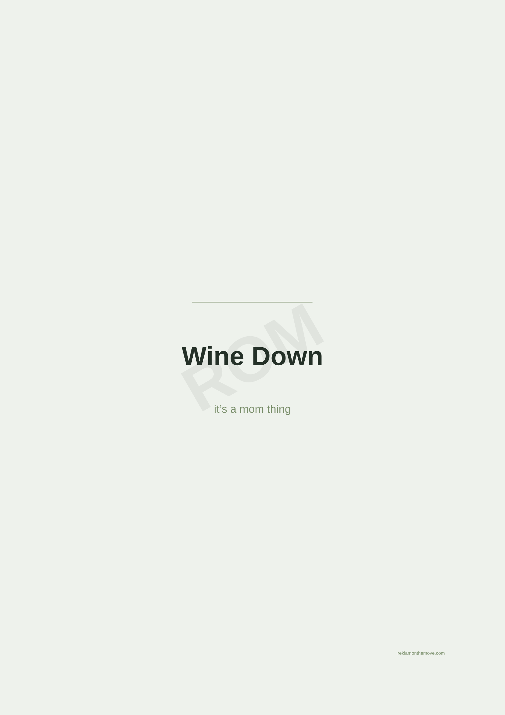 Wine Down · Adaçayı — ROM dijital ürün önizlemesi (filigranlı)