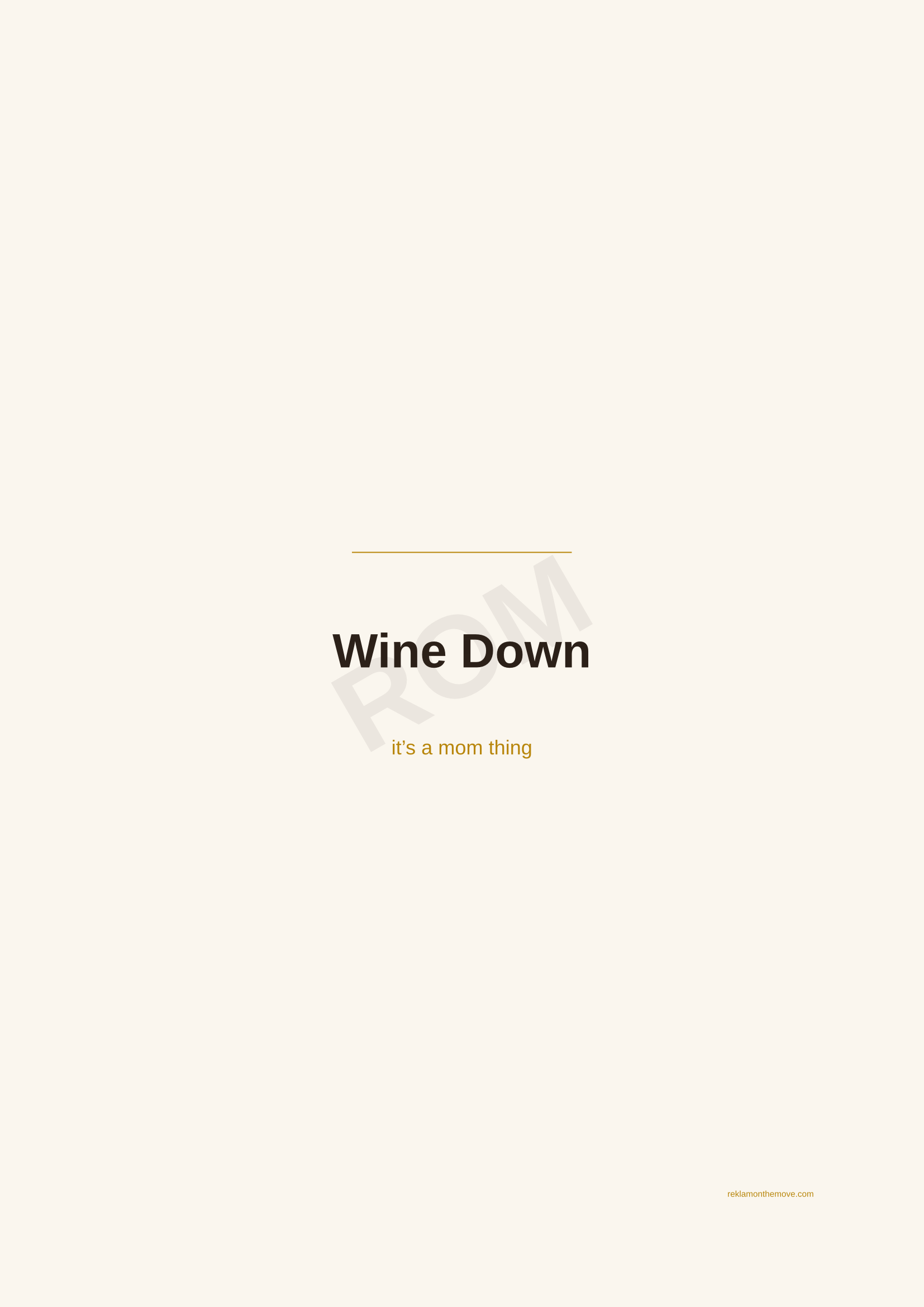 Wine Down · Espresso — ROM dijital ürün önizlemesi (filigranlı)