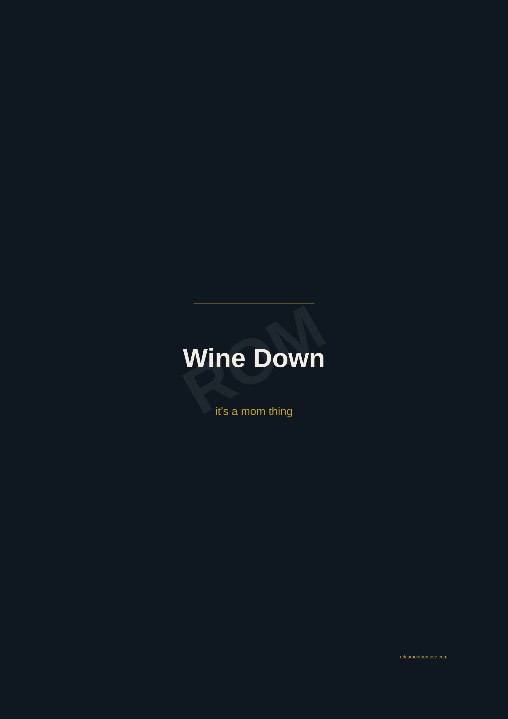 Wine Down · Gece — ROM dijital ürün önizlemesi (filigranlı)
