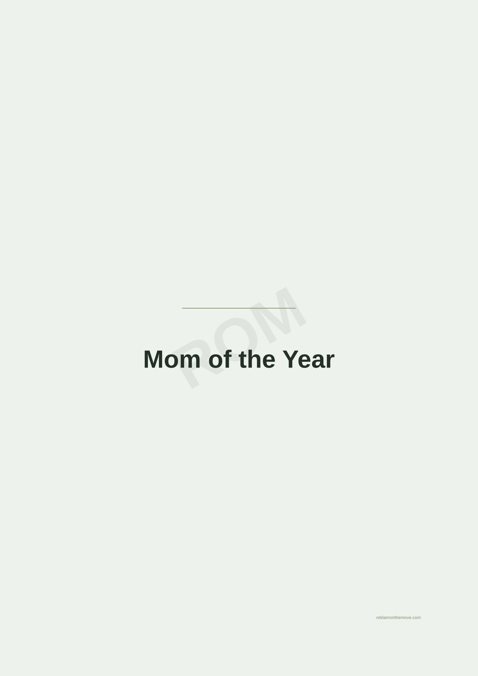 Mom of the Year · Adaçayı — ROM dijital ürün önizlemesi (filigranlı)