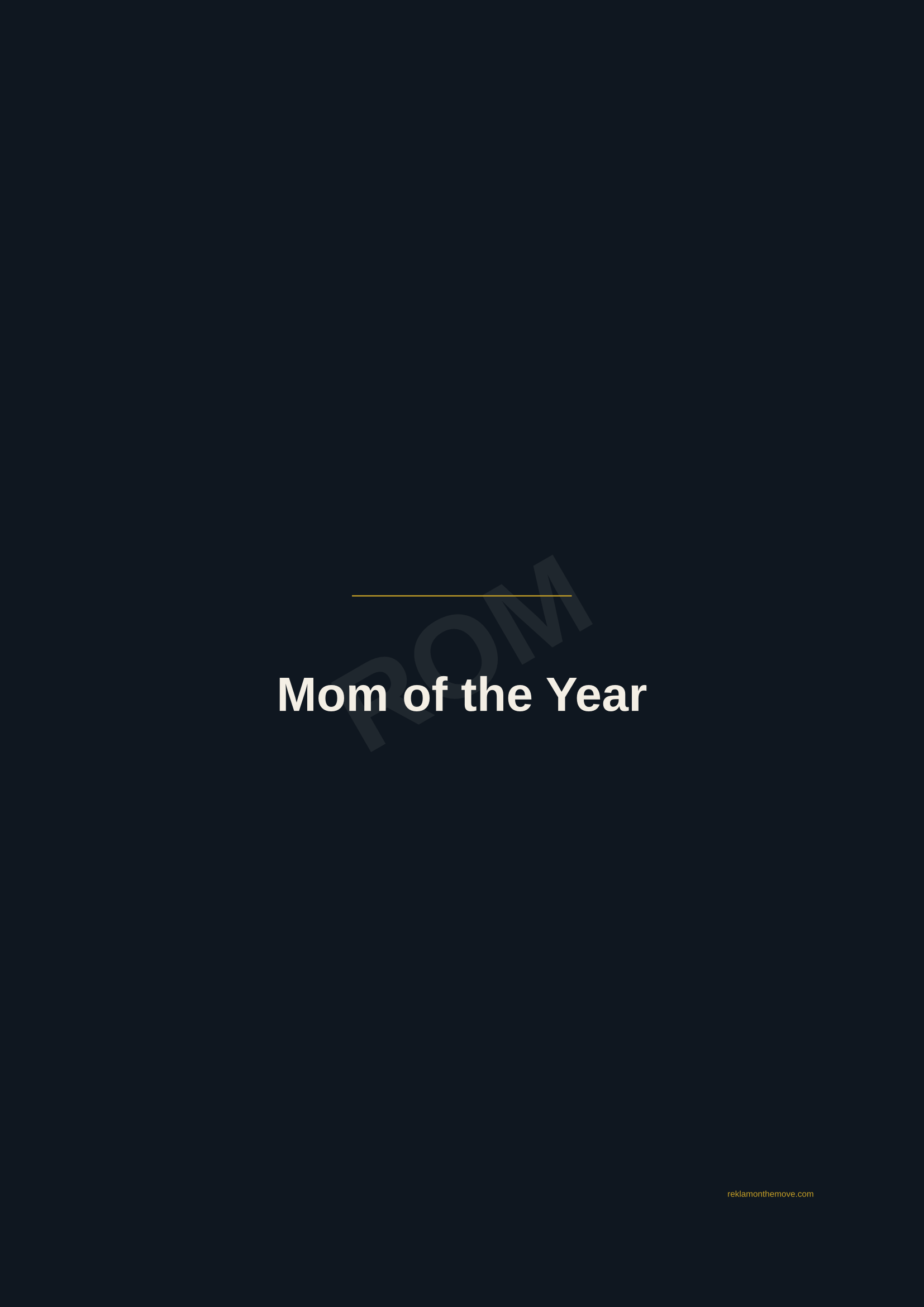 Mom of the Year · Gece — ROM dijital ürün önizlemesi (filigranlı)