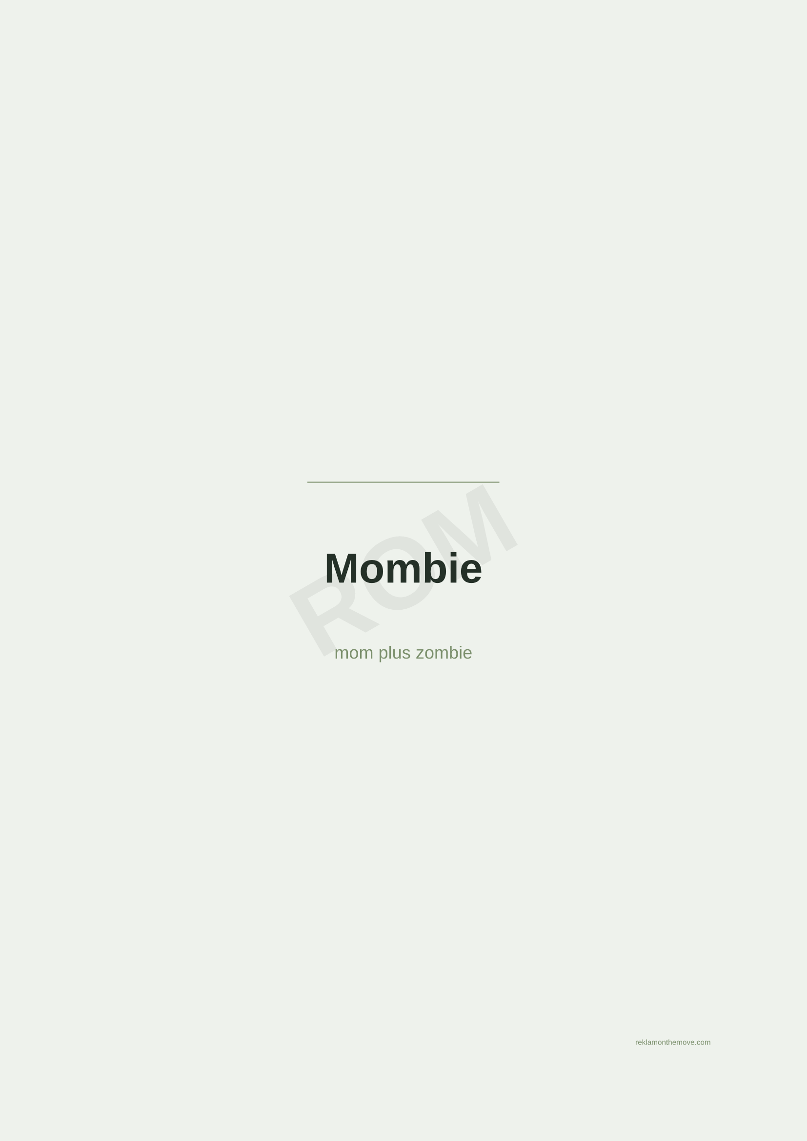 Mombie · Adaçayı — ROM dijital ürün önizlemesi (filigranlı)