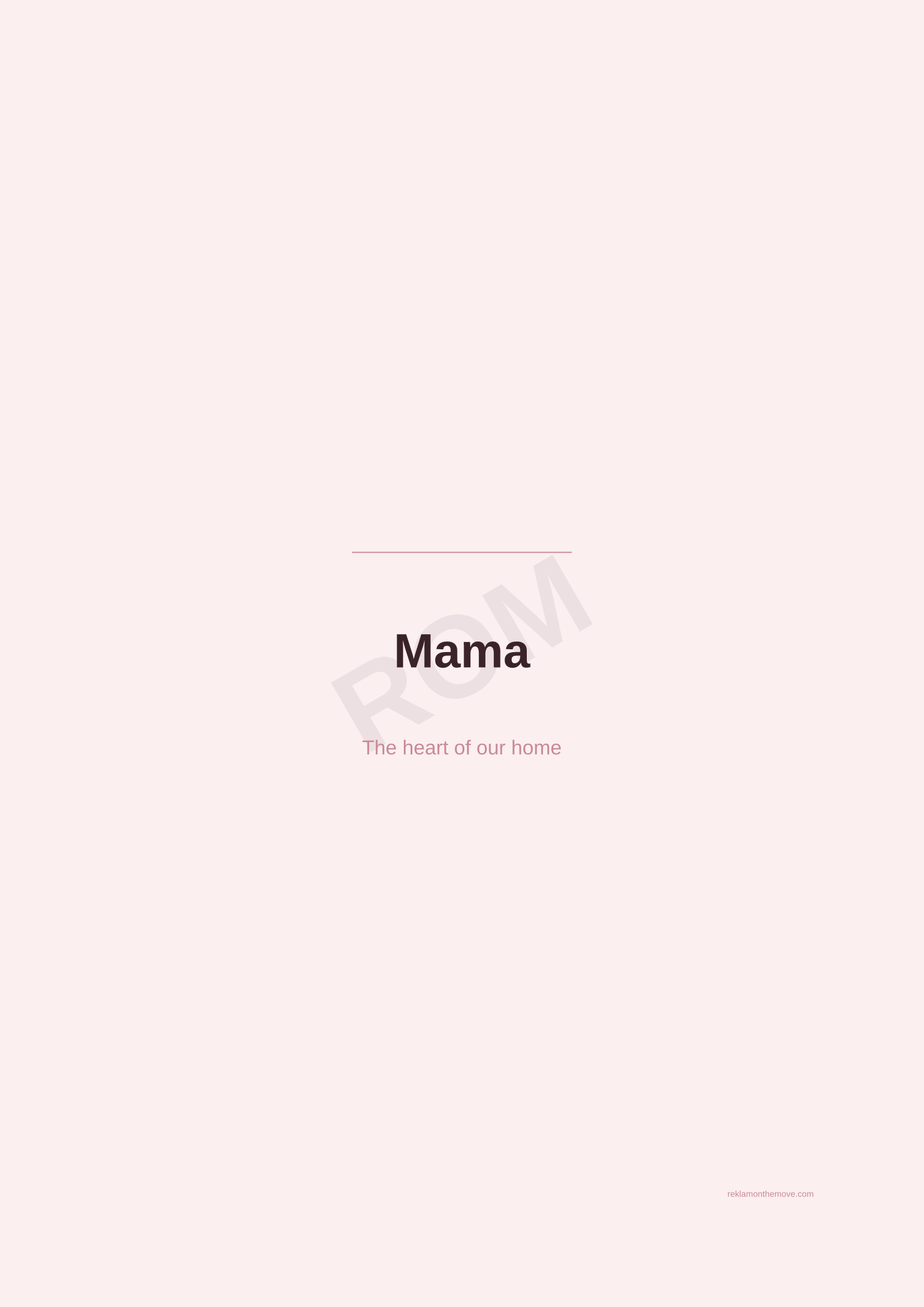 Mama · Gül — ROM dijital ürün önizlemesi (filigranlı)