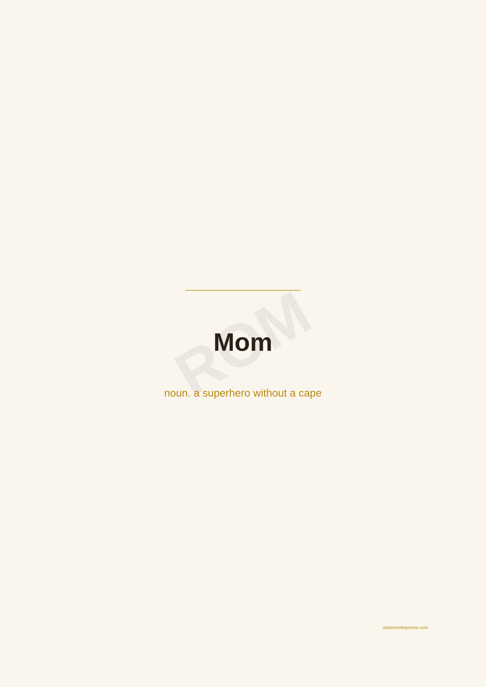 Mom · Espresso — ROM dijital ürün önizlemesi (filigranlı)