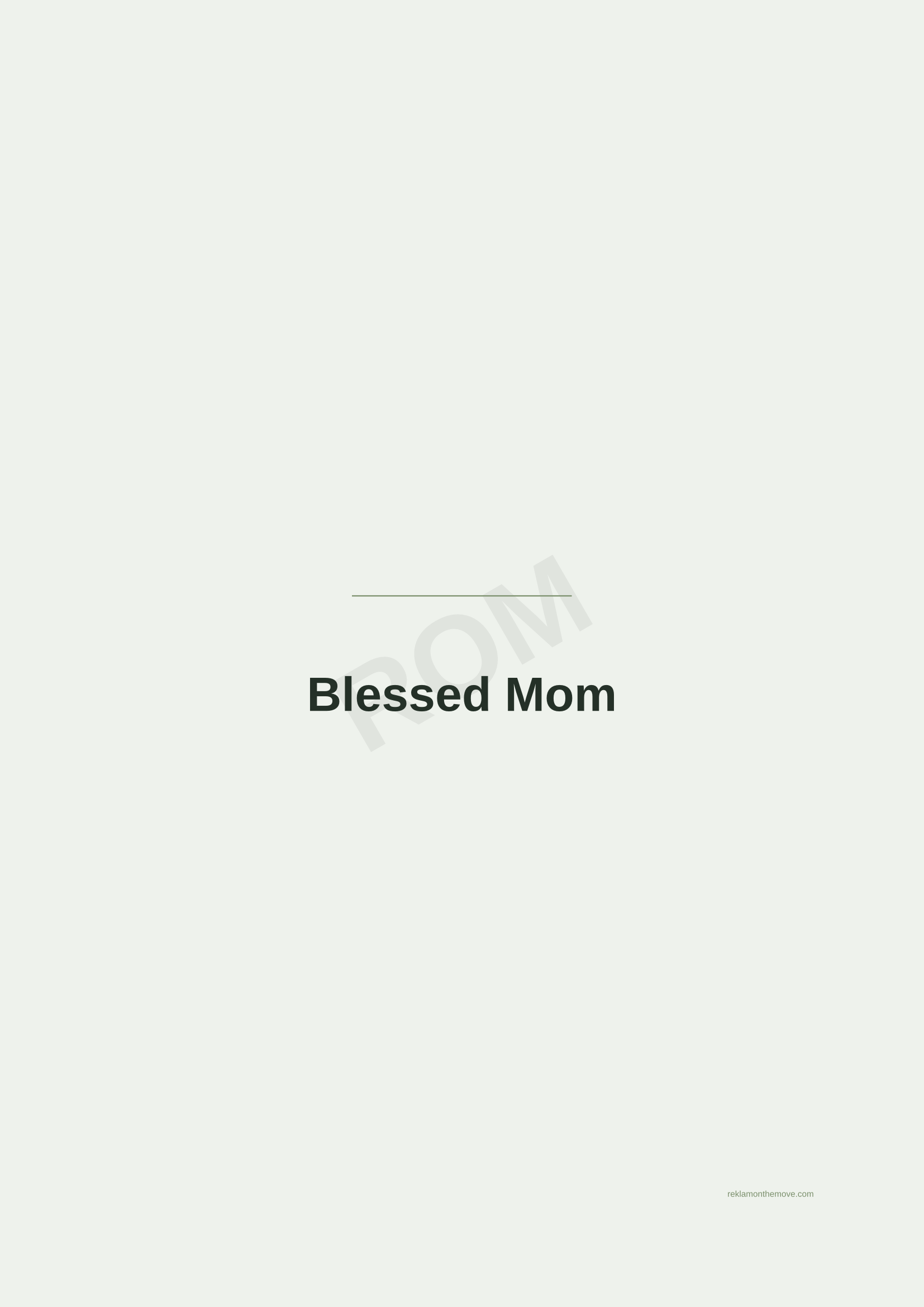 Blessed Mom · Adaçayı — ROM dijital ürün önizlemesi (filigranlı)