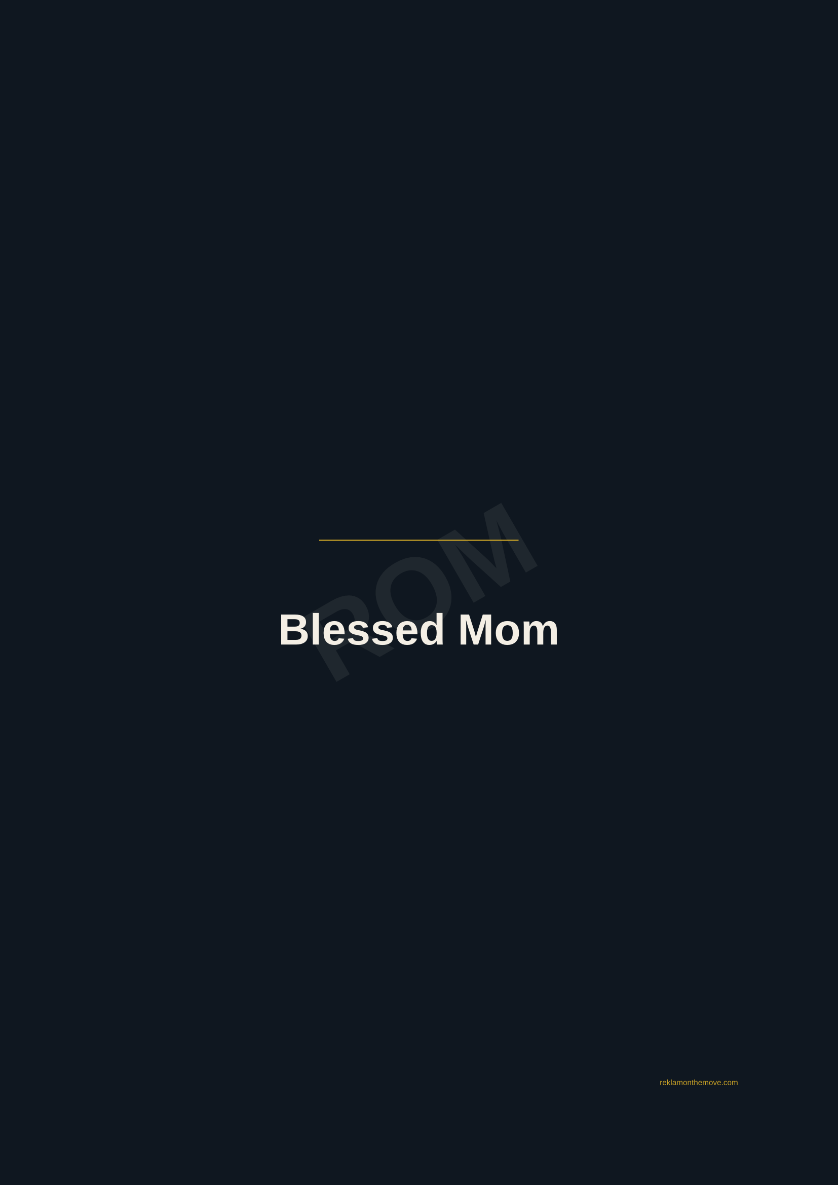 Blessed Mom · Gece — ROM dijital ürün önizlemesi (filigranlı)