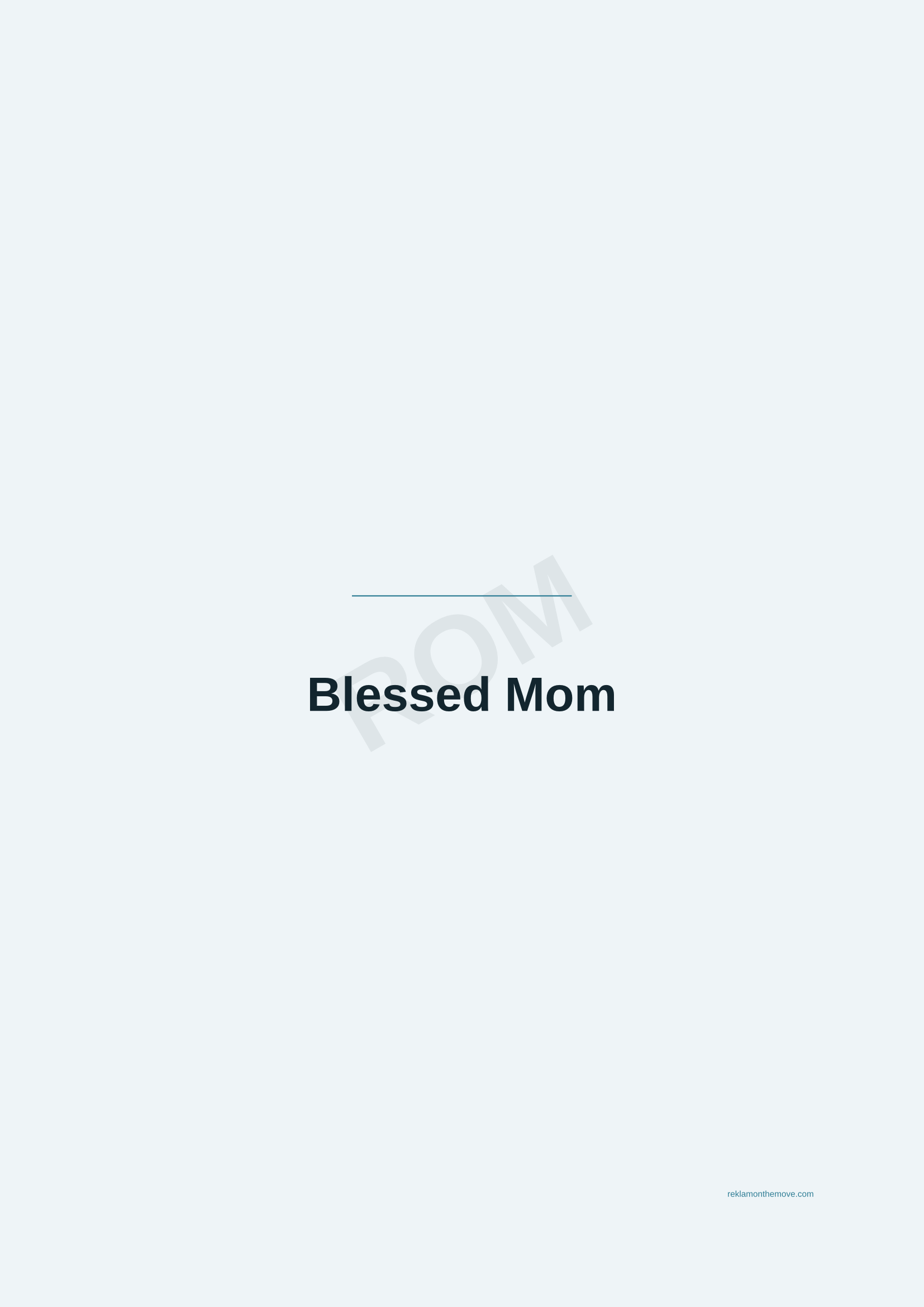 Blessed Mom · Okyanus — ROM dijital ürün önizlemesi (filigranlı)