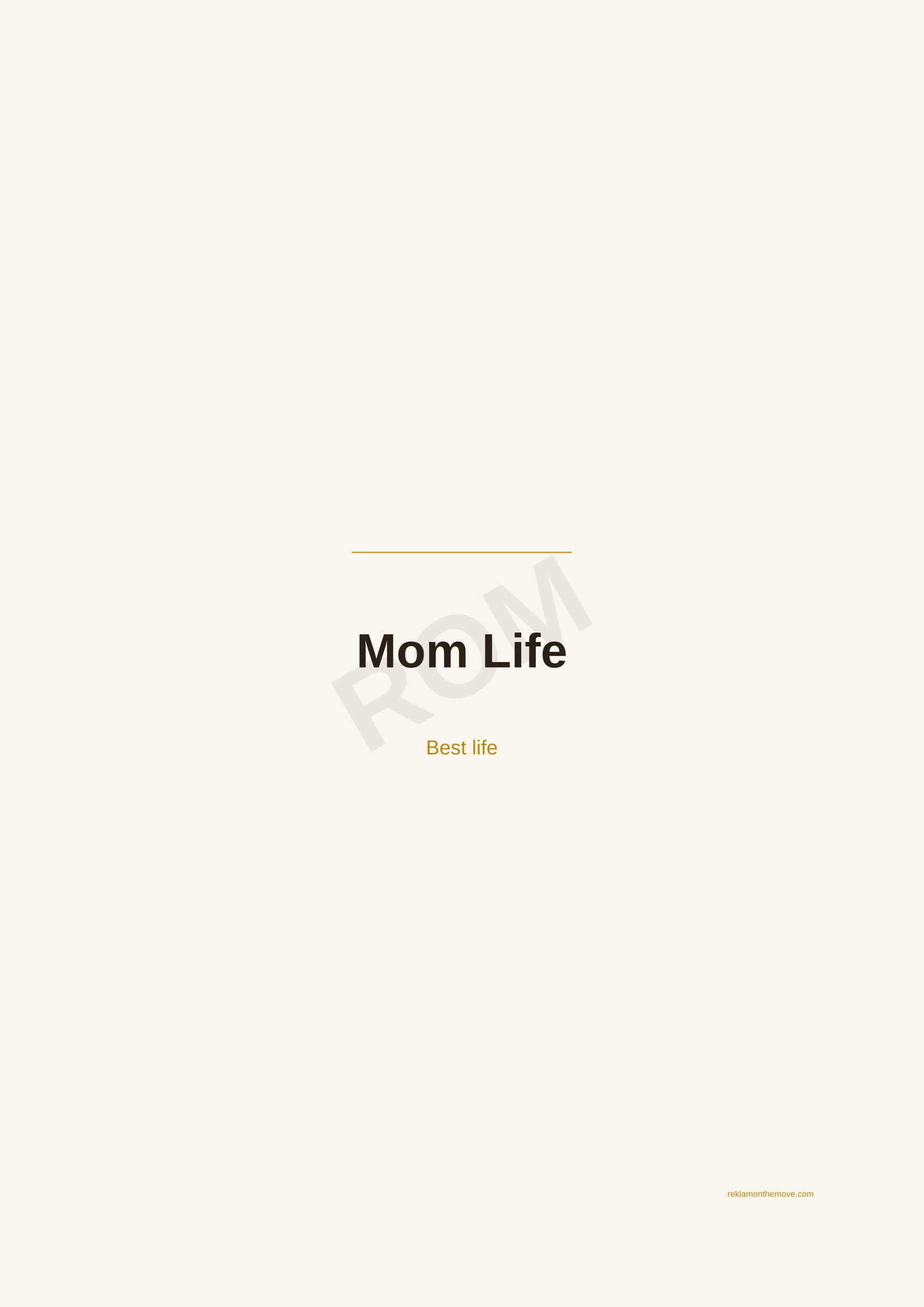 Mom Life · Espresso — ROM dijital ürün önizlemesi (filigranlı)