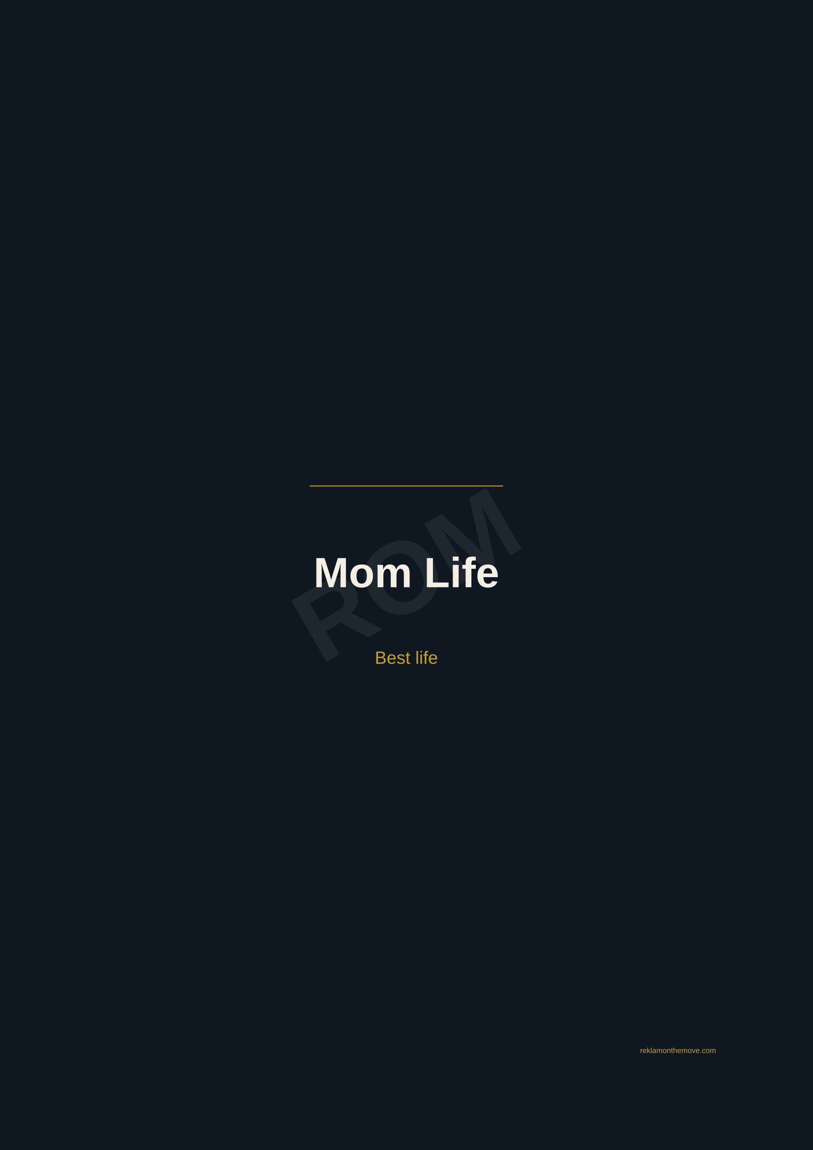 Mom Life · Gece — ROM dijital ürün önizlemesi (filigranlı)