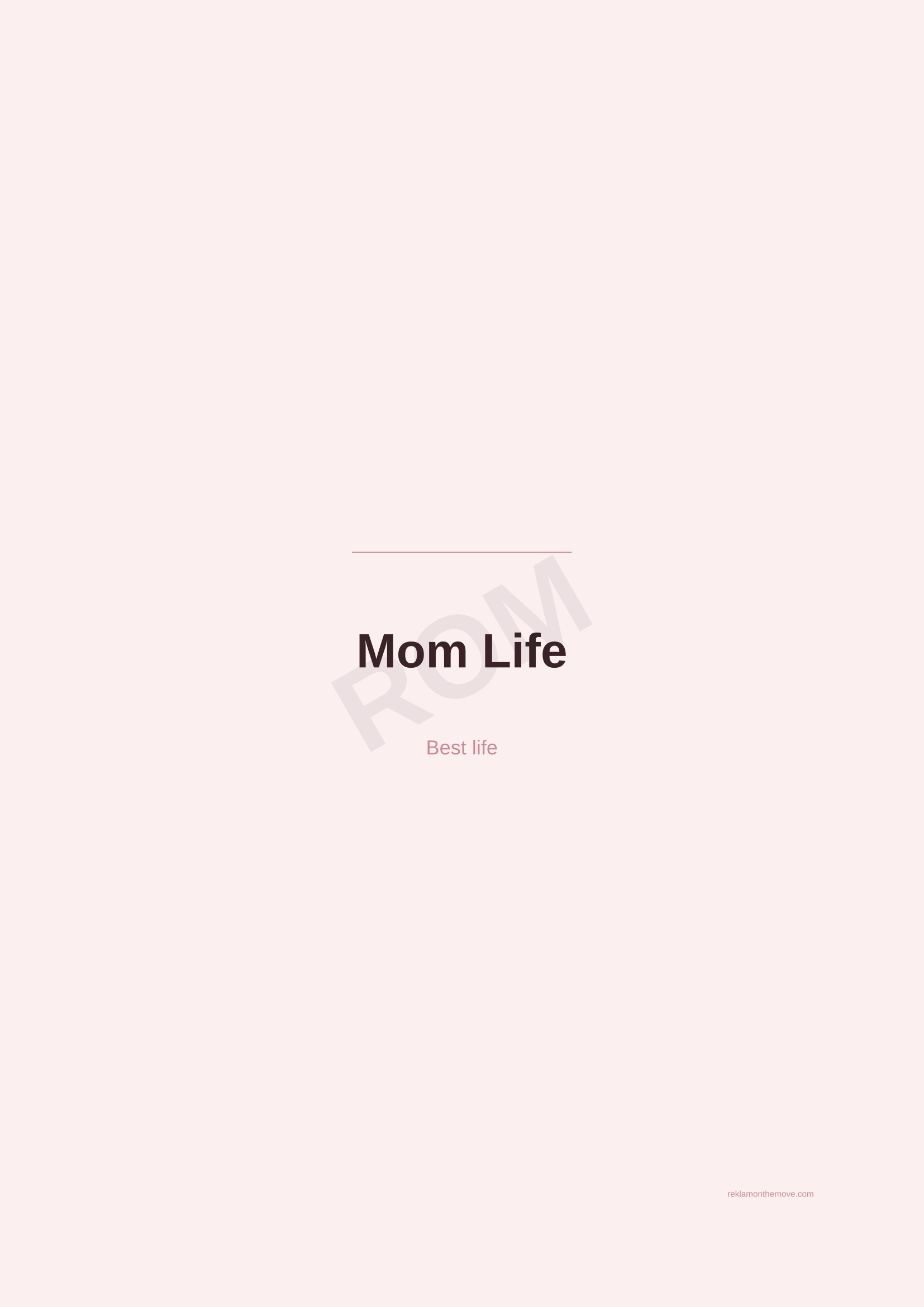 Mom Life · Gül — ROM dijital ürün önizlemesi (filigranlı)
