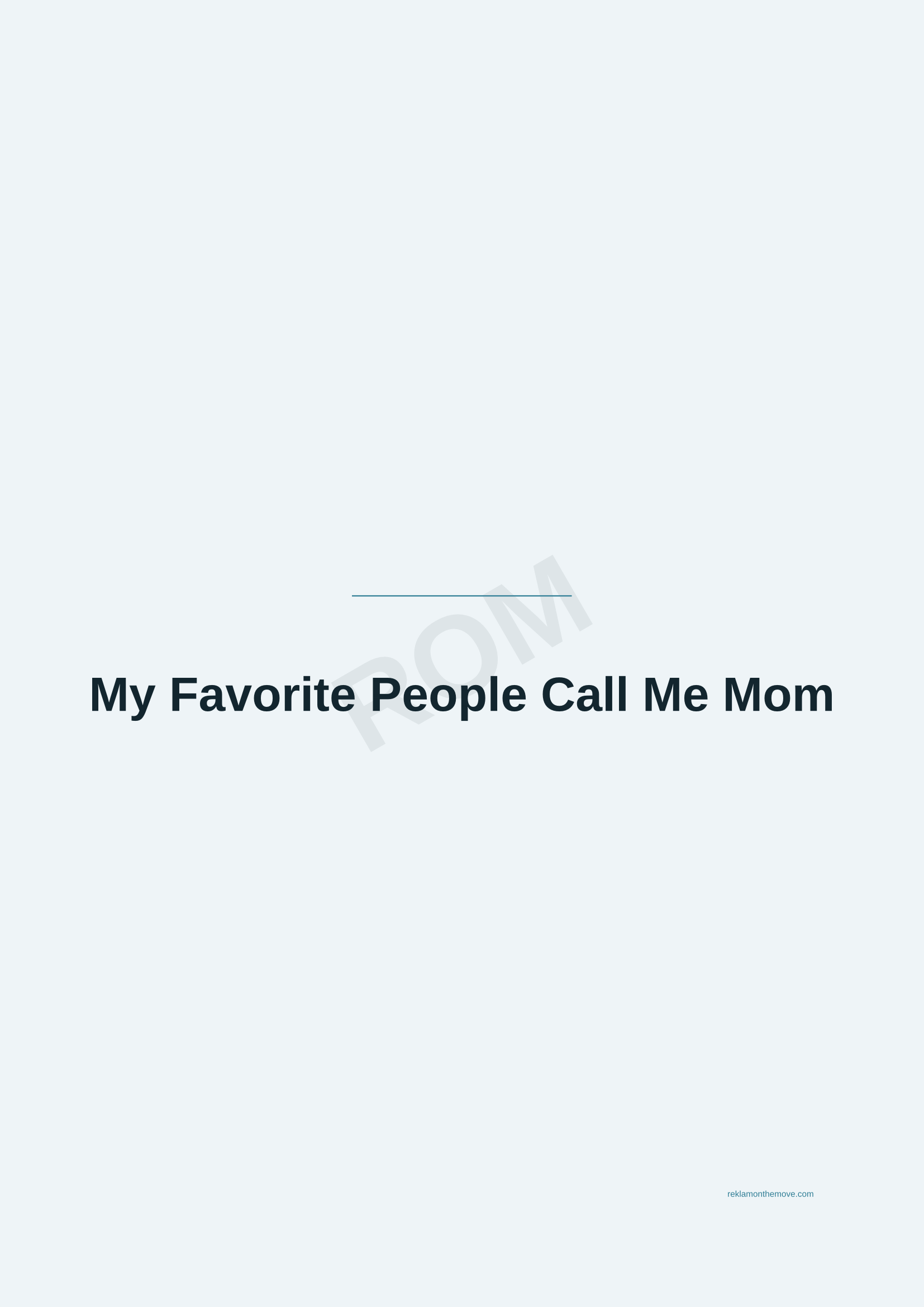My Favorite People Call Me Mom · Okyanus — ROM dijital ürün önizlemesi (filigranlı)