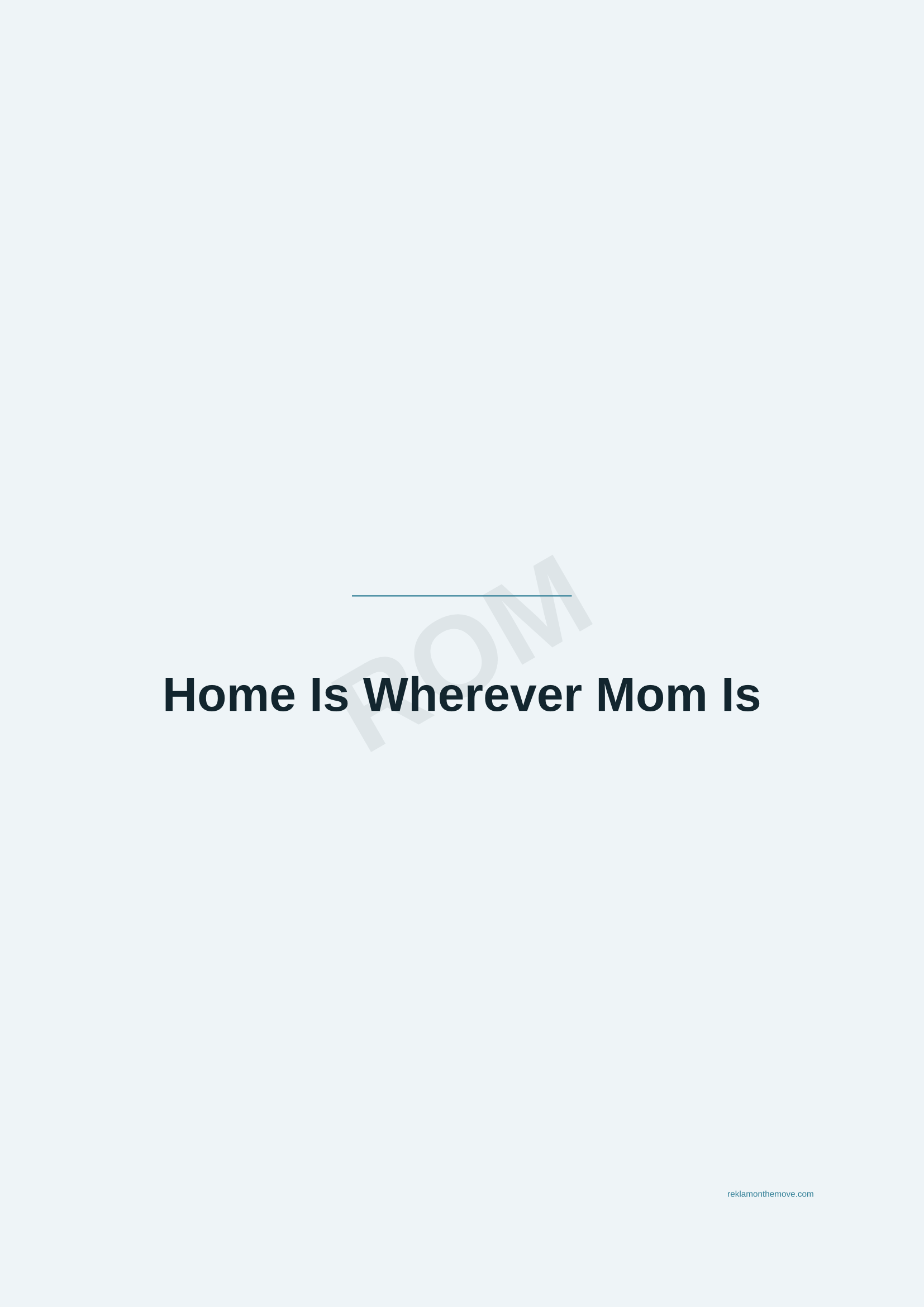 Home Is Wherever Mom Is · Okyanus — ROM dijital ürün önizlemesi (filigranlı)