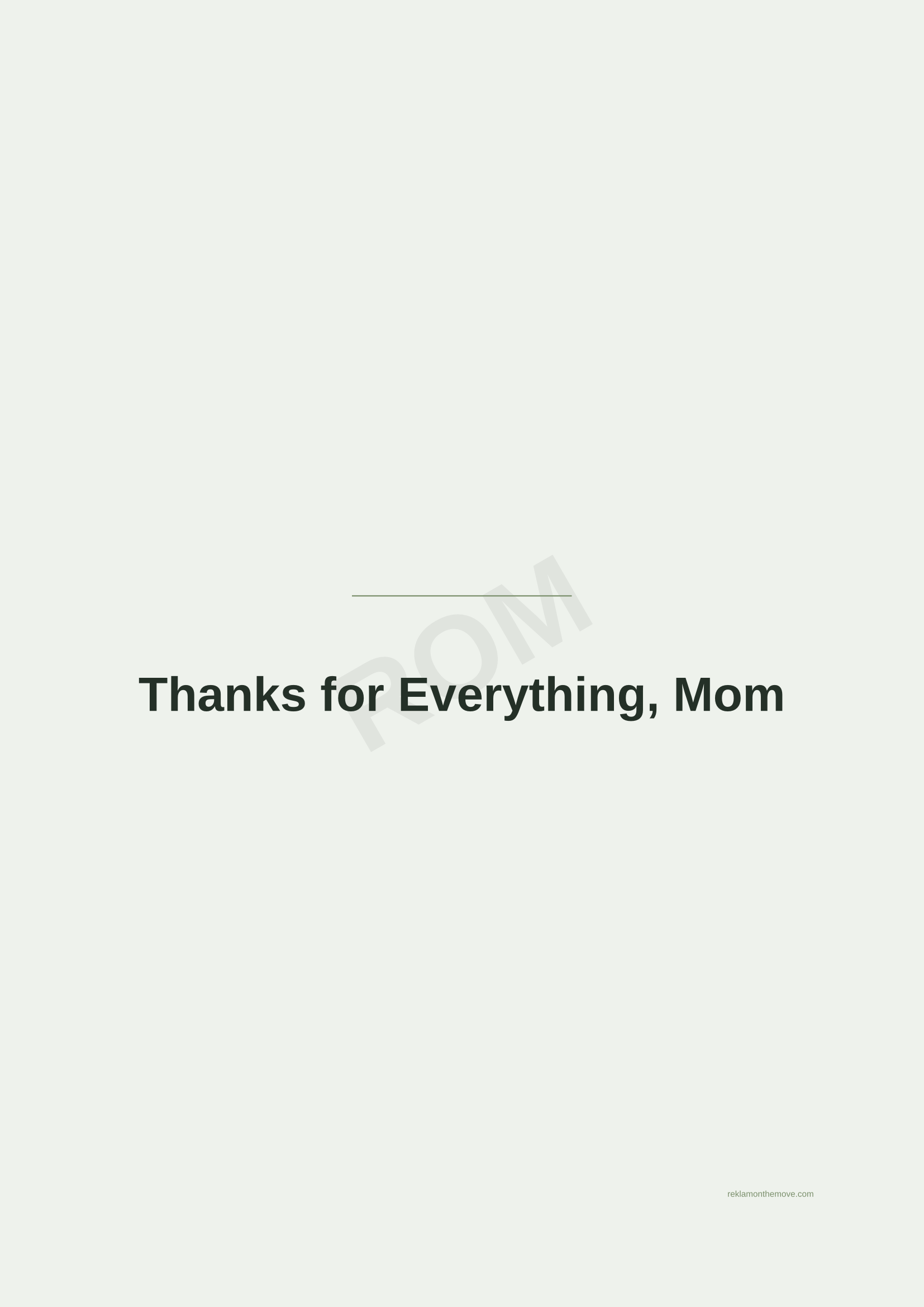 Thanks for Everything, Mom · Adaçayı — ROM dijital ürün önizlemesi (filigranlı)
