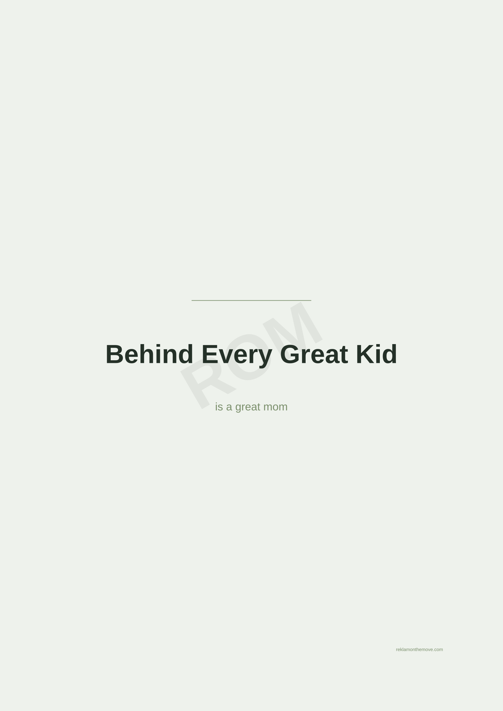 Behind Every Great Kid · Adaçayı — ROM dijital ürün önizlemesi (filigranlı)
