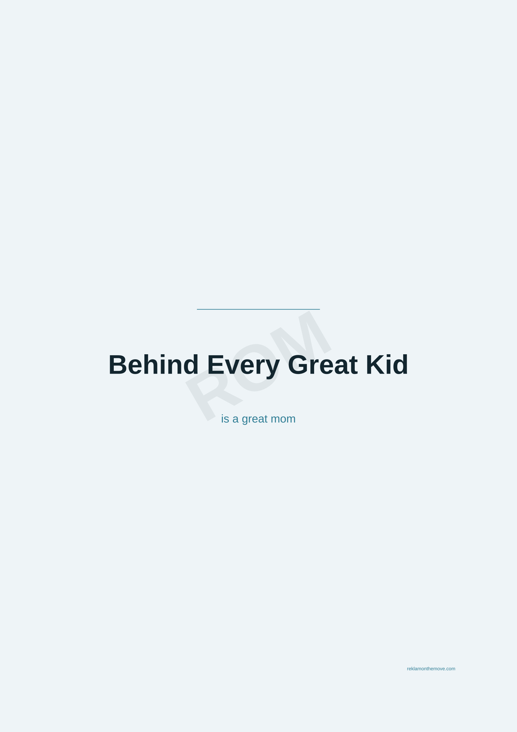 Behind Every Great Kid · Okyanus — ROM dijital ürün önizlemesi (filigranlı)