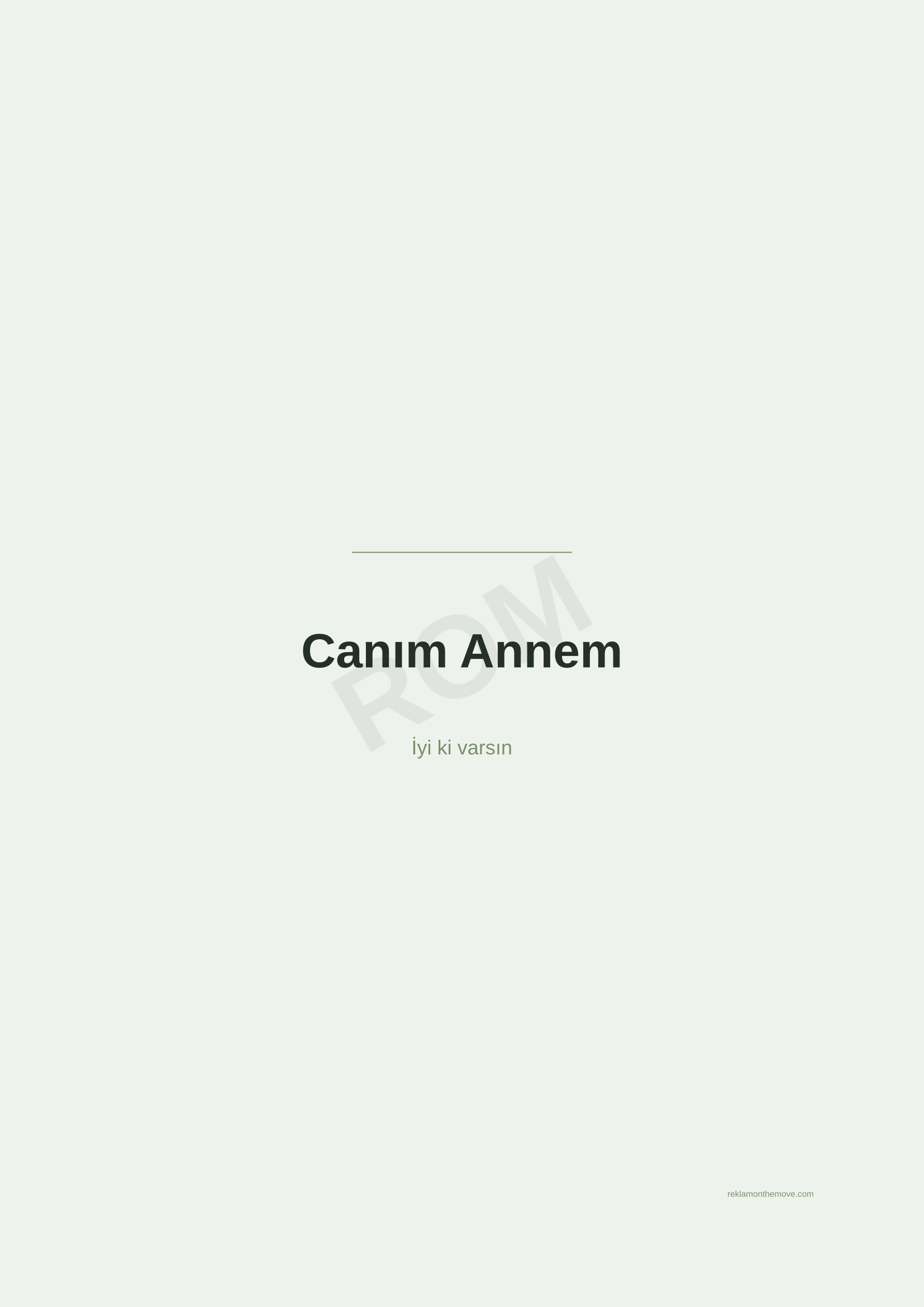 Canım Annem · Adaçayı — ROM dijital ürün önizlemesi (filigranlı)