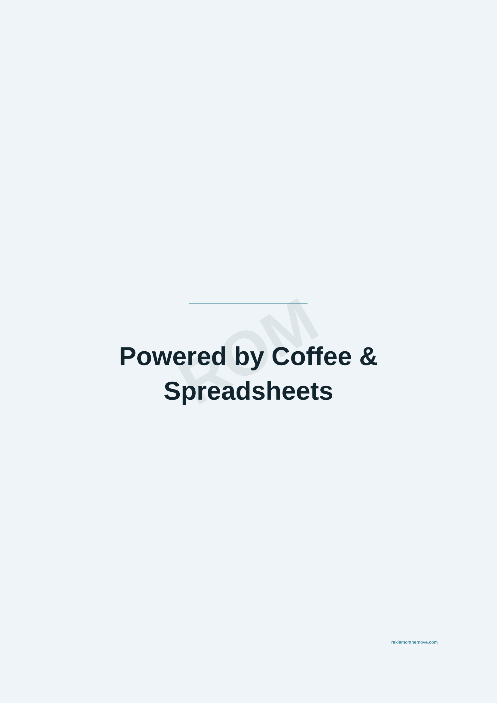 Powered by Coffee & Spreadsheets · Okyanus — ROM dijital ürün önizlemesi (filigranlı)