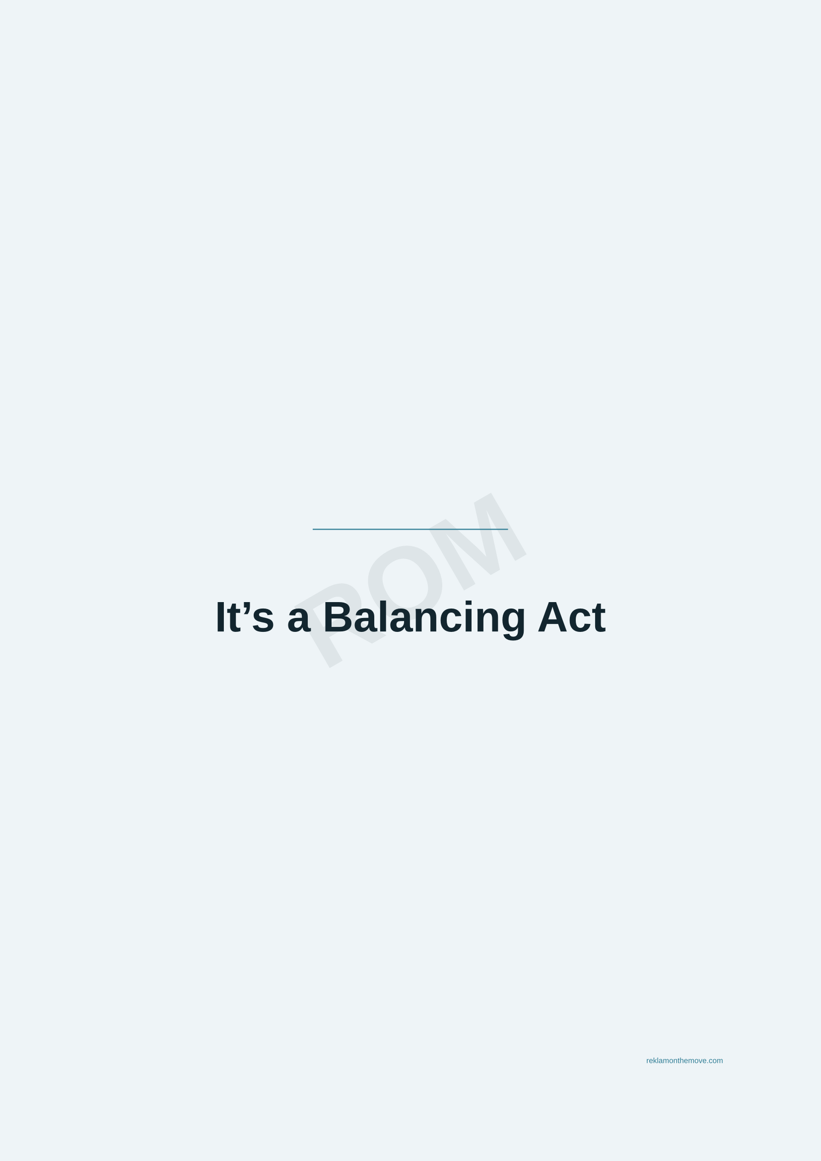 It's a Balancing Act · Okyanus — ROM dijital ürün önizlemesi (filigranlı)