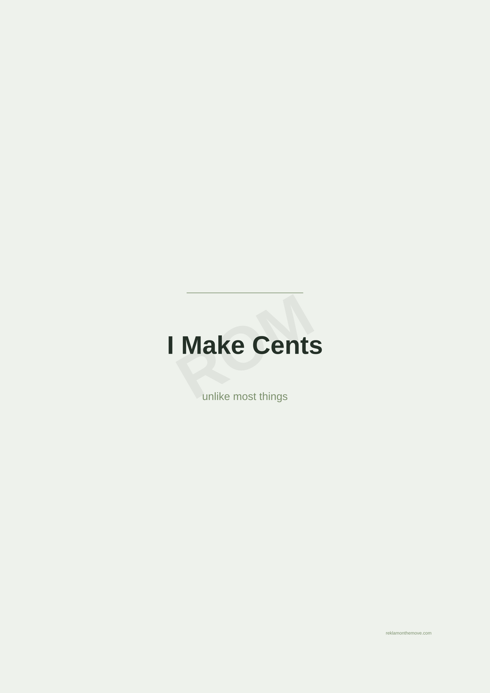 I Make Cents · Adaçayı — ROM dijital ürün önizlemesi (filigranlı)