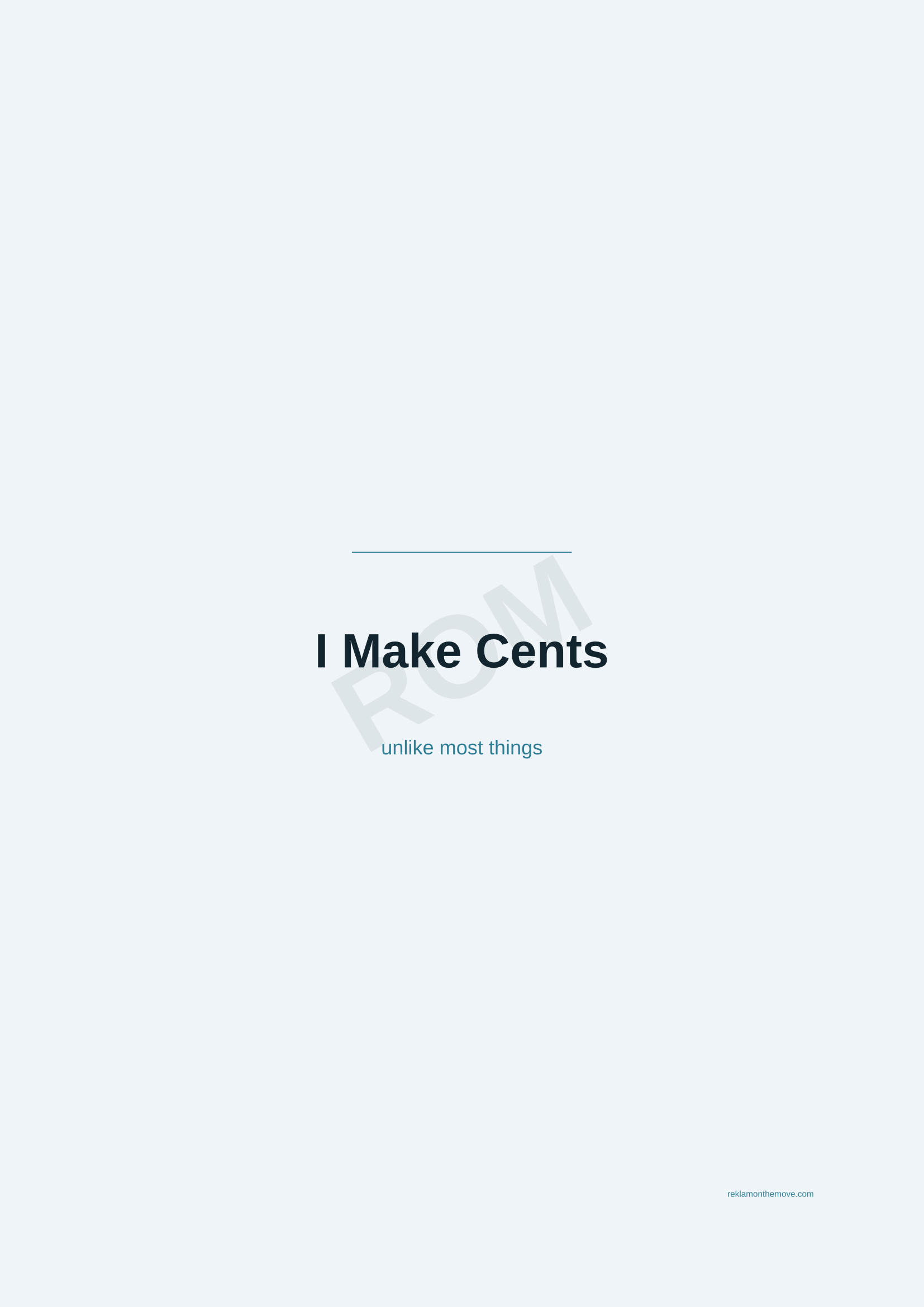 I Make Cents · Okyanus — ROM dijital ürün önizlemesi (filigranlı)