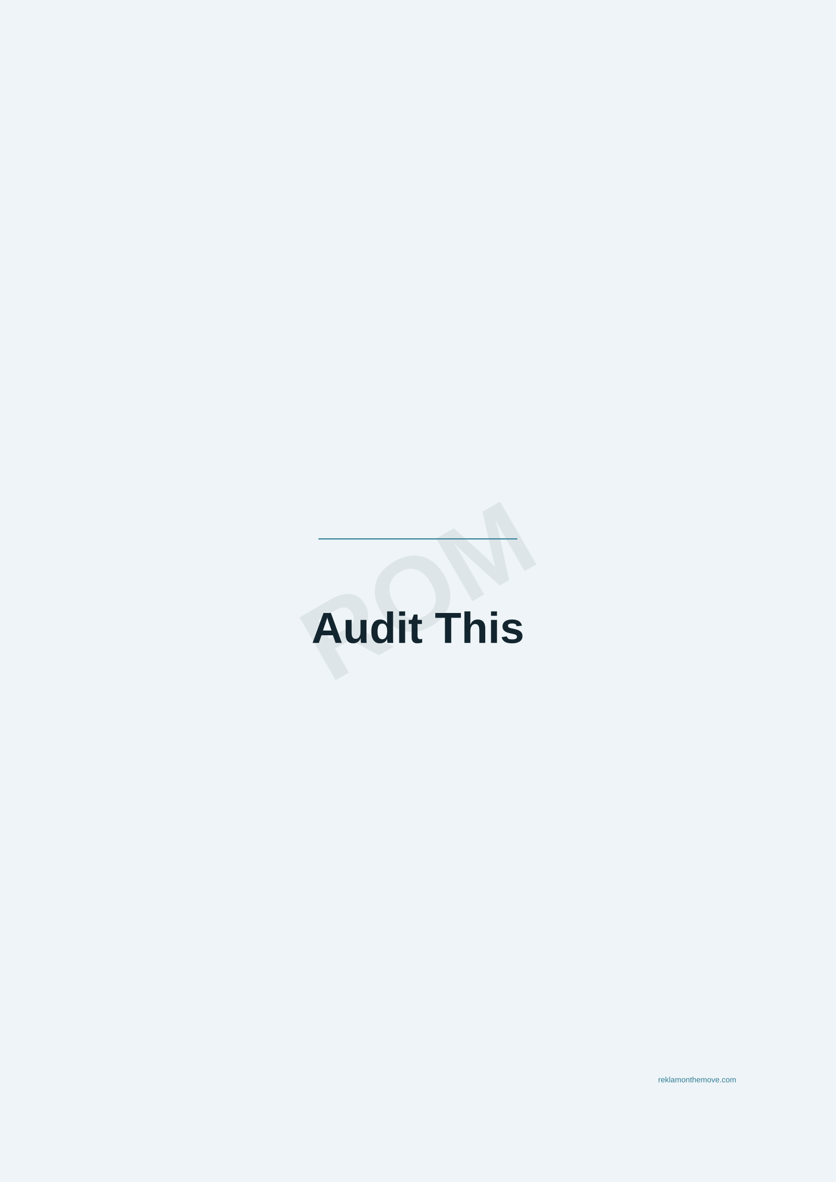 Audit This · Okyanus — ROM dijital ürün önizlemesi (filigranlı)