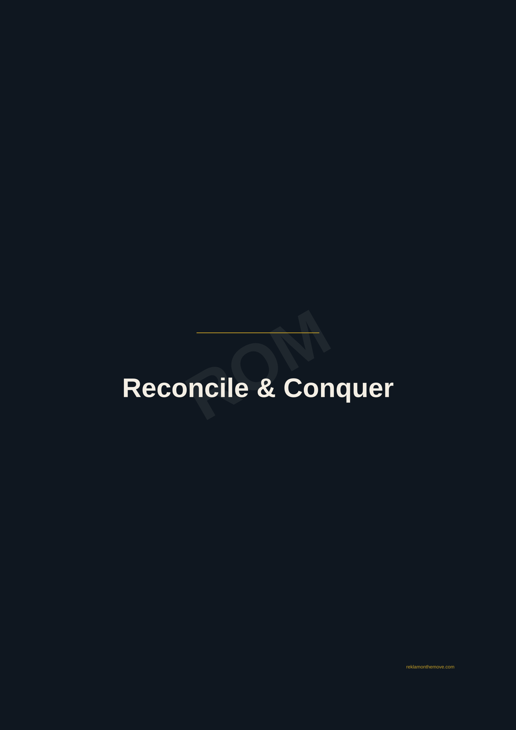 Reconcile & Conquer · Gece — ROM dijital ürün önizlemesi (filigranlı)