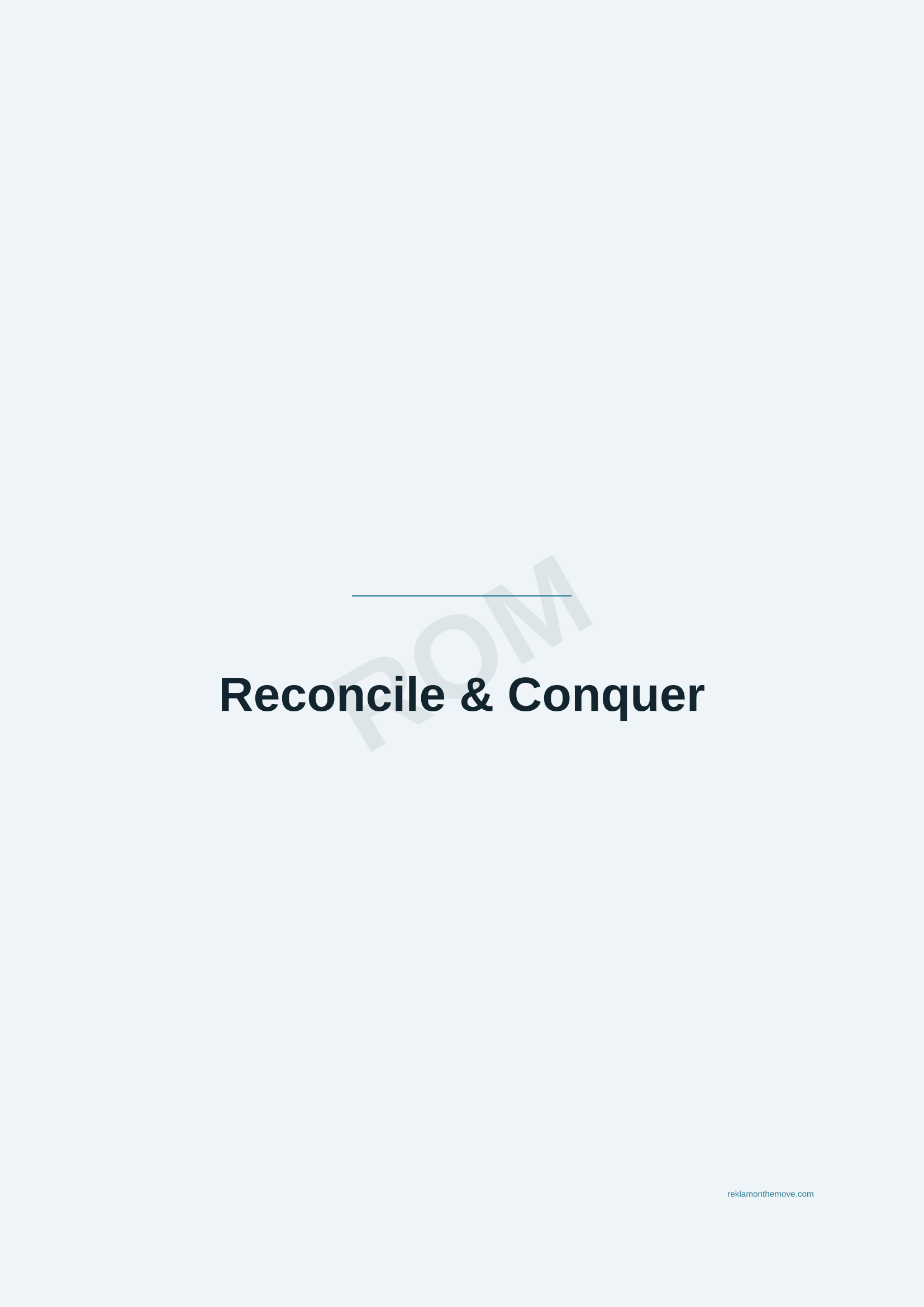 Reconcile & Conquer · Okyanus — ROM dijital ürün önizlemesi (filigranlı)