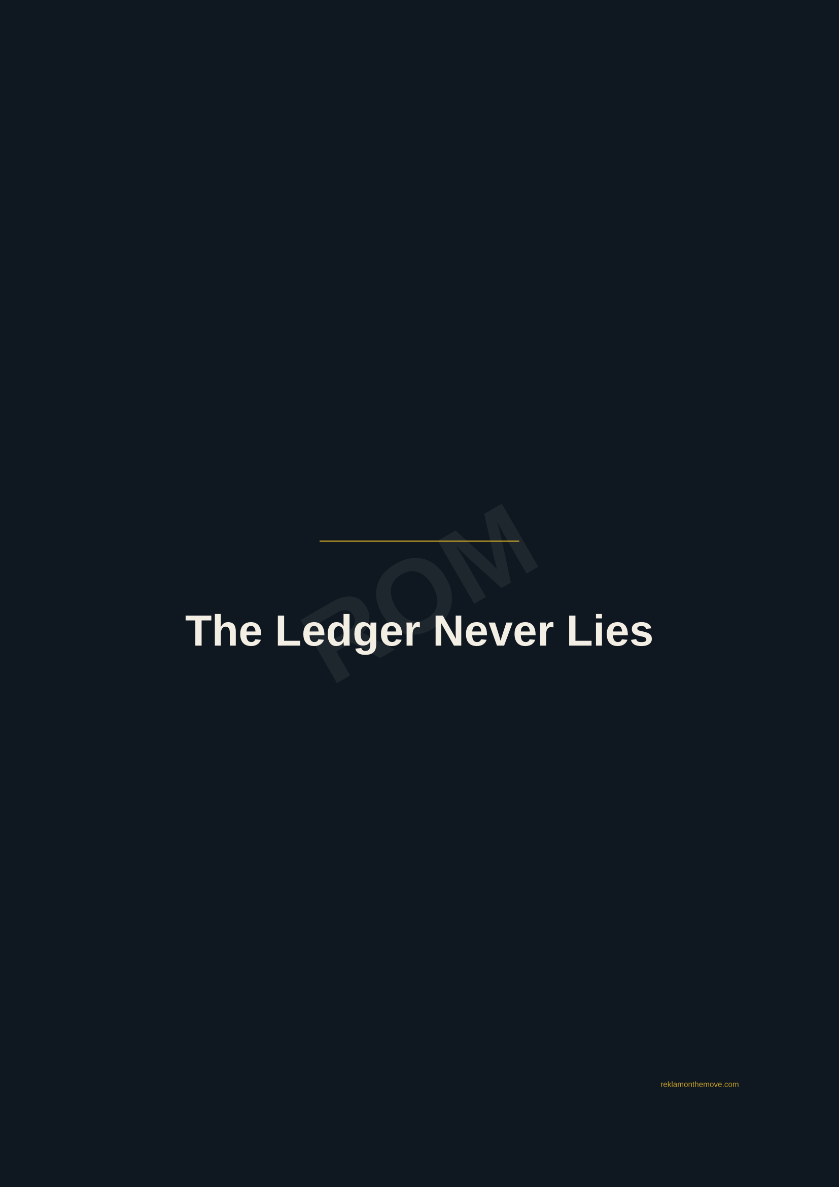 The Ledger Never Lies · Gece — ROM dijital ürün önizlemesi (filigranlı)