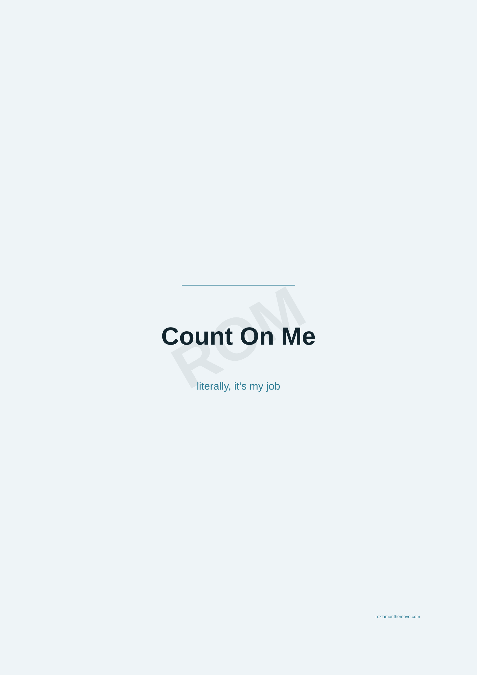 Count On Me · Okyanus — ROM dijital ürün önizlemesi (filigranlı)
