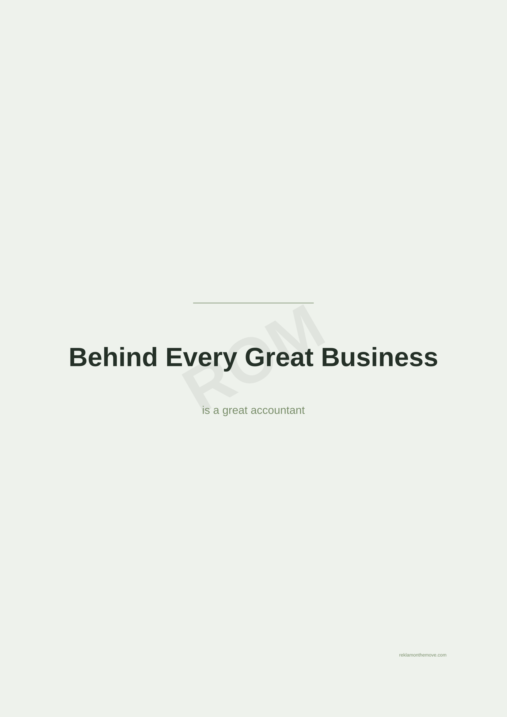 Behind Every Great Business · Adaçayı — ROM dijital ürün önizlemesi (filigranlı)