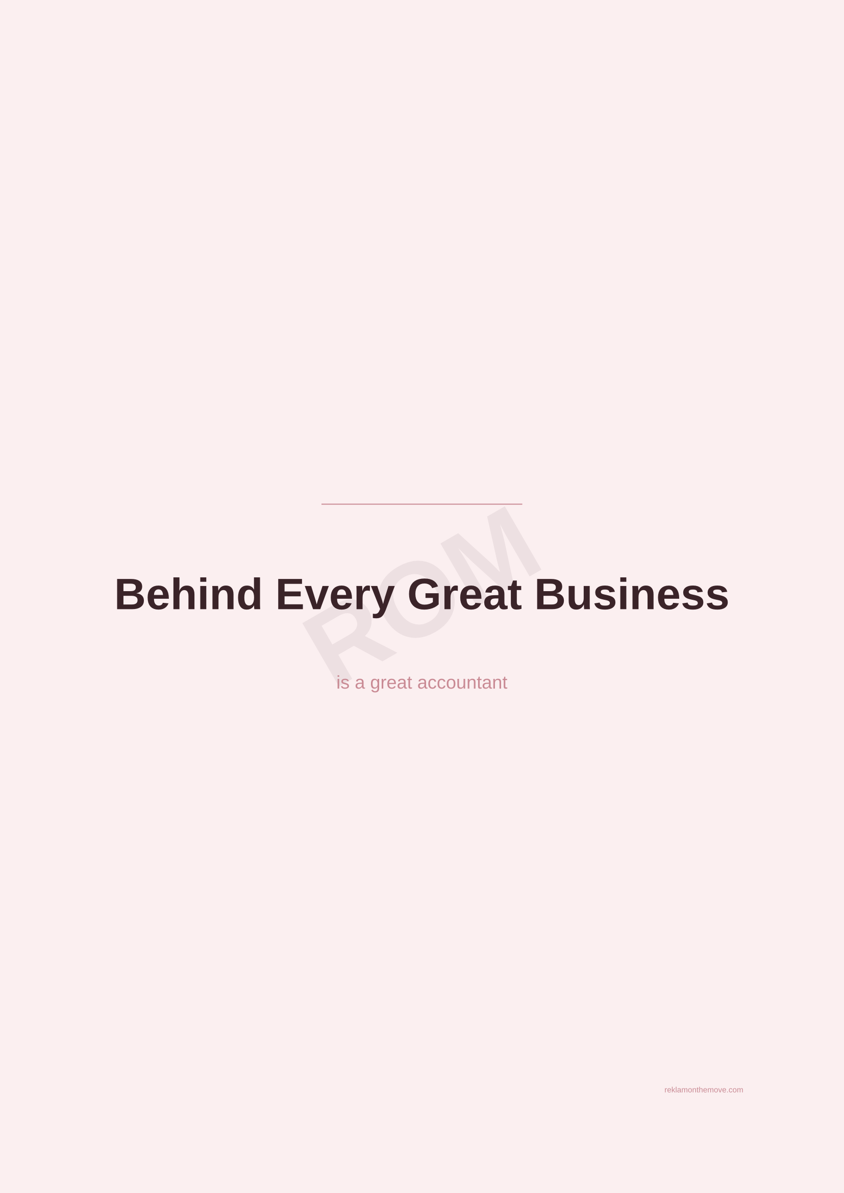 Behind Every Great Business · Gül — ROM dijital ürün önizlemesi (filigranlı)