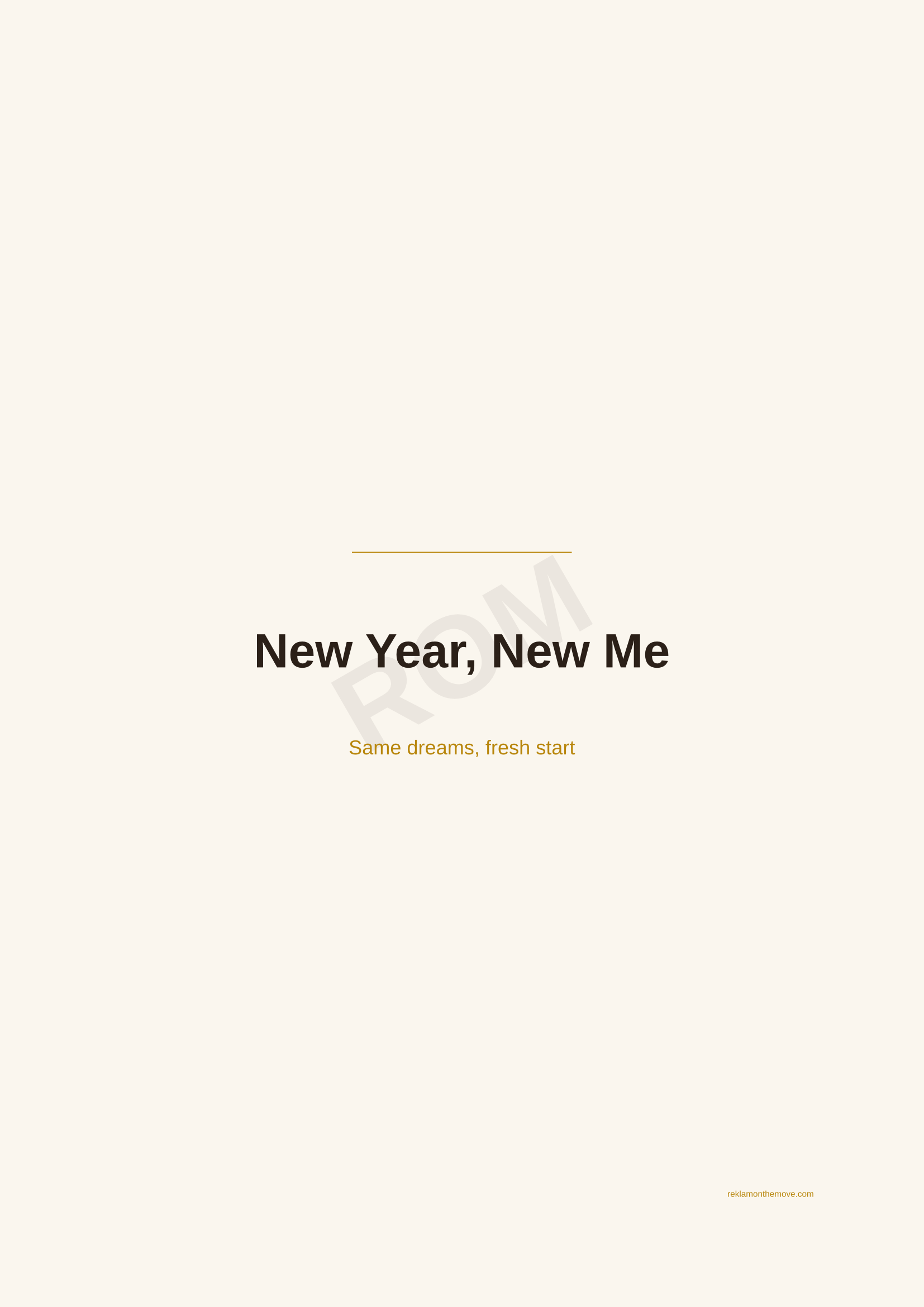 New Year, New Me · Espresso — ROM dijital ürün önizlemesi (filigranlı)