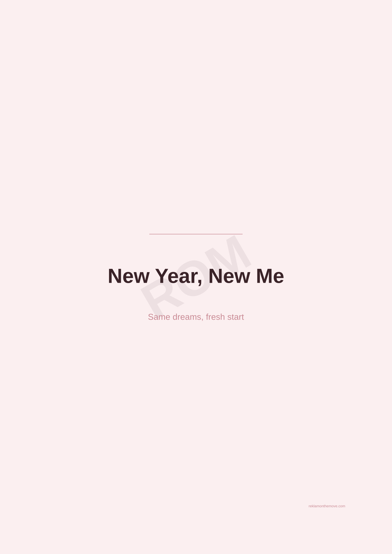 New Year, New Me · Gül — ROM dijital ürün önizlemesi (filigranlı)