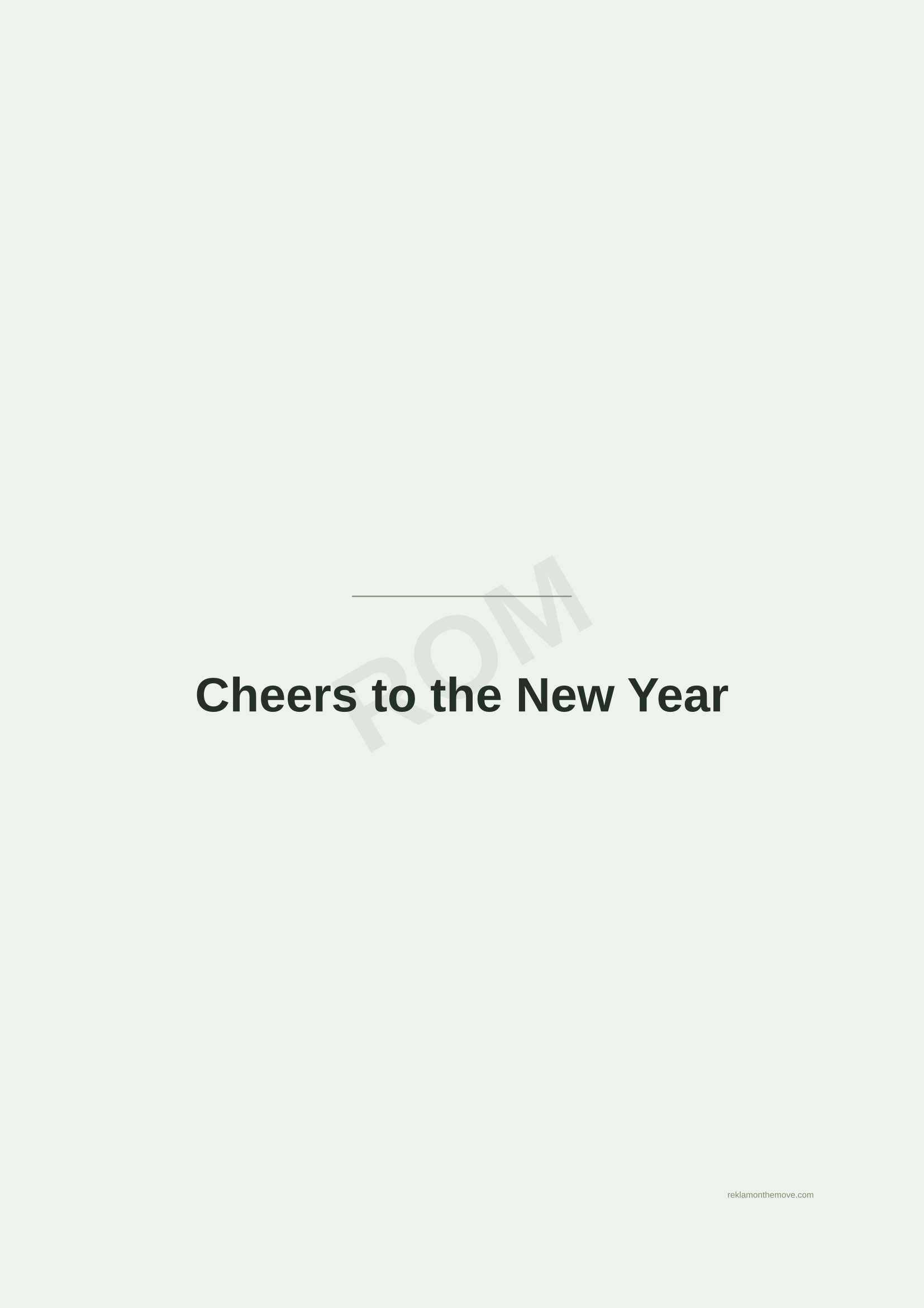 Cheers to the New Year · Adaçayı — ROM dijital ürün önizlemesi (filigranlı)