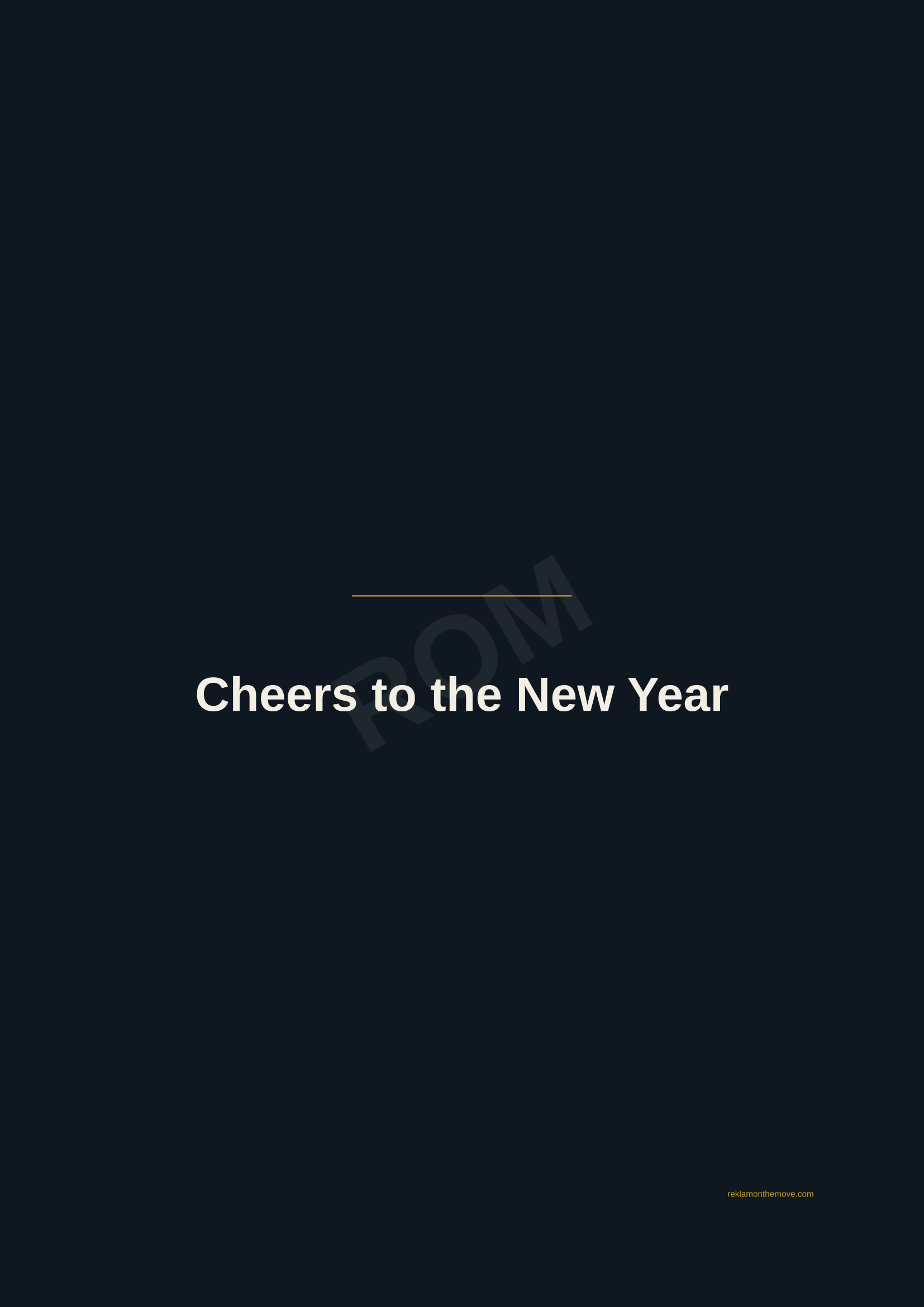Cheers to the New Year · Gece — ROM dijital ürün önizlemesi (filigranlı)