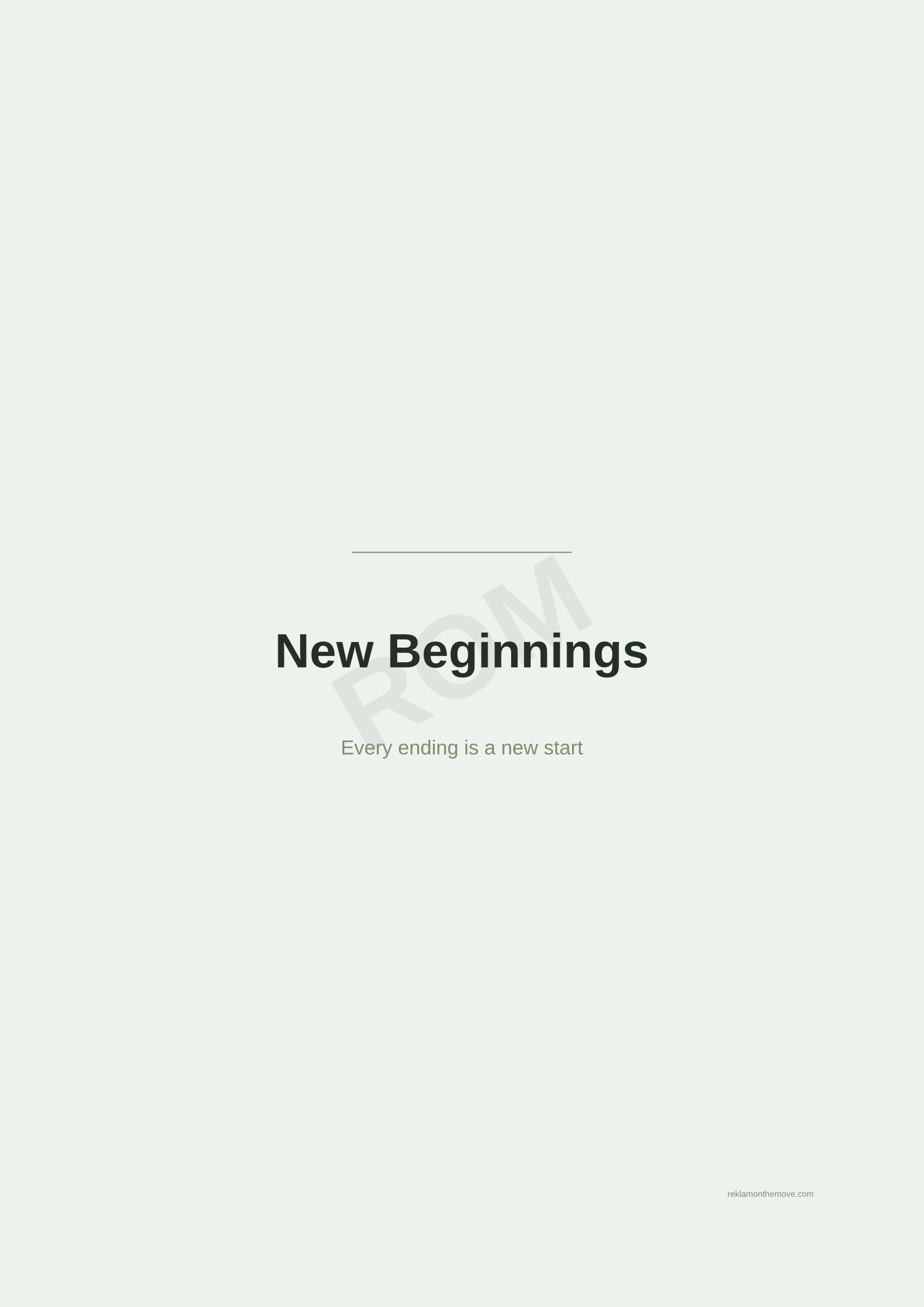 New Beginnings · Adaçayı — ROM dijital ürün önizlemesi (filigranlı)
