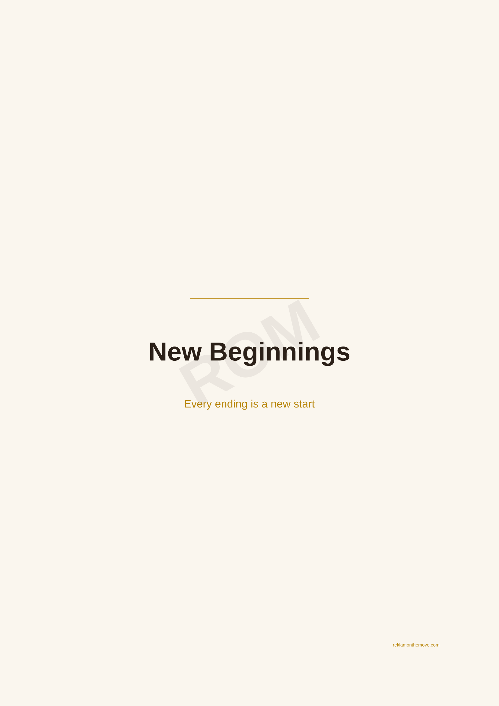 New Beginnings · Espresso — ROM dijital ürün önizlemesi (filigranlı)