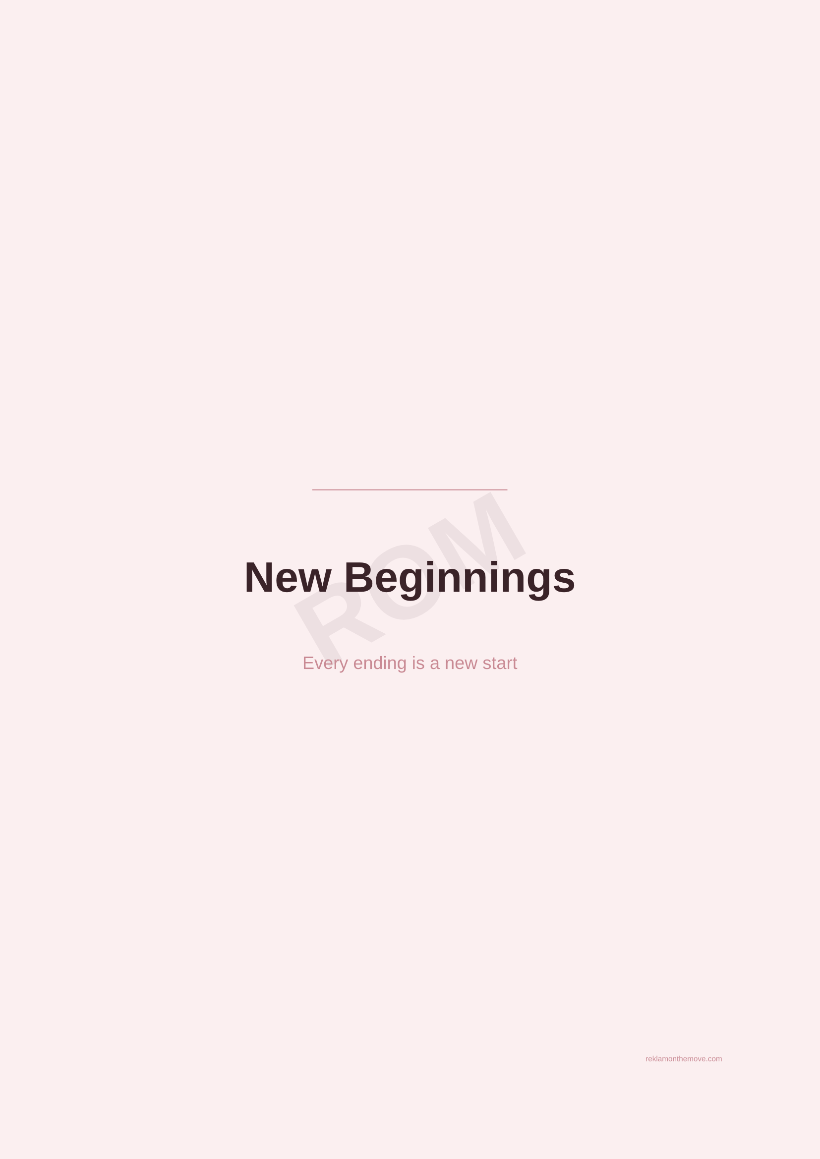 New Beginnings · Gül — ROM dijital ürün önizlemesi (filigranlı)