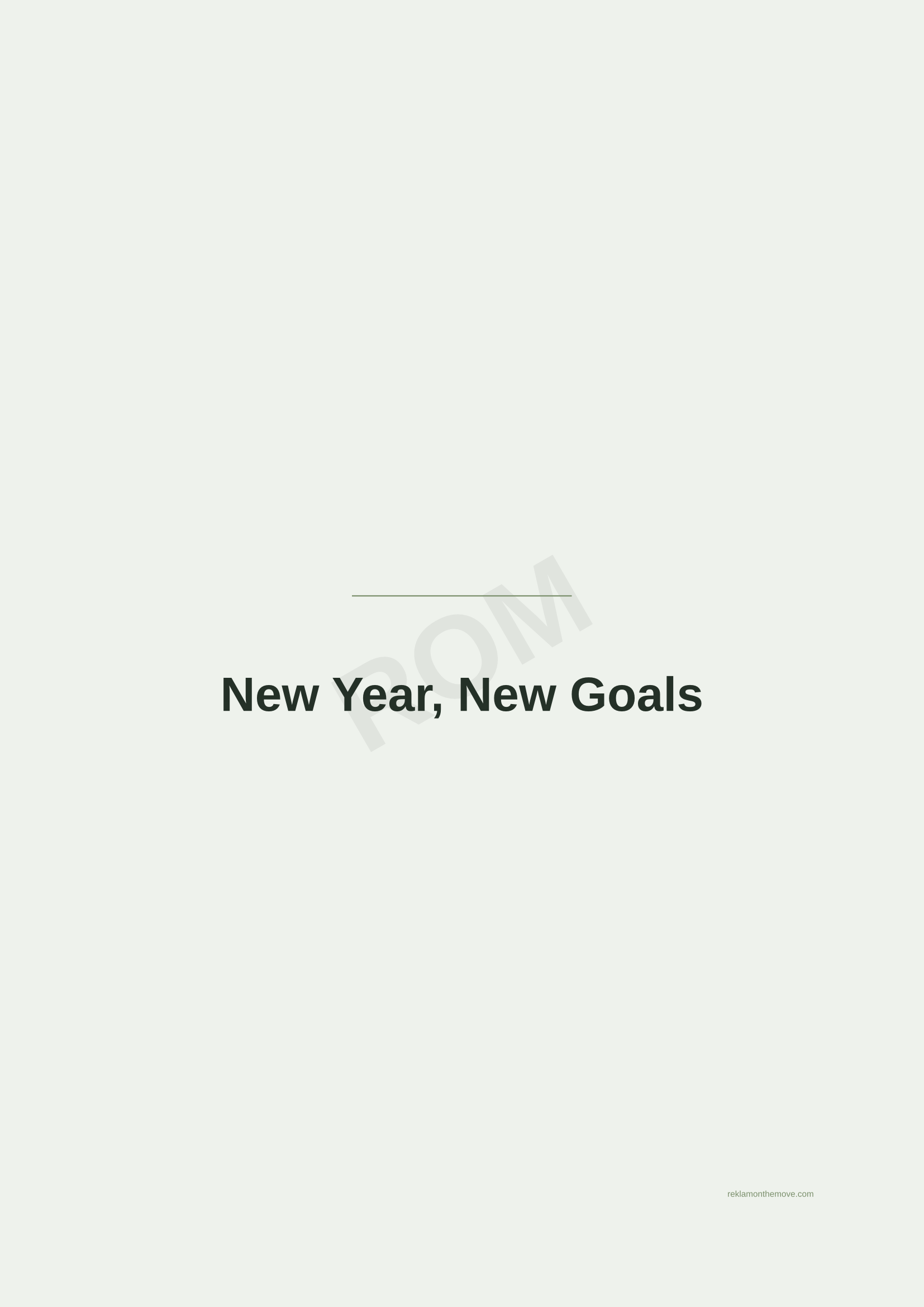 New Year, New Goals · Adaçayı — ROM dijital ürün önizlemesi (filigranlı)