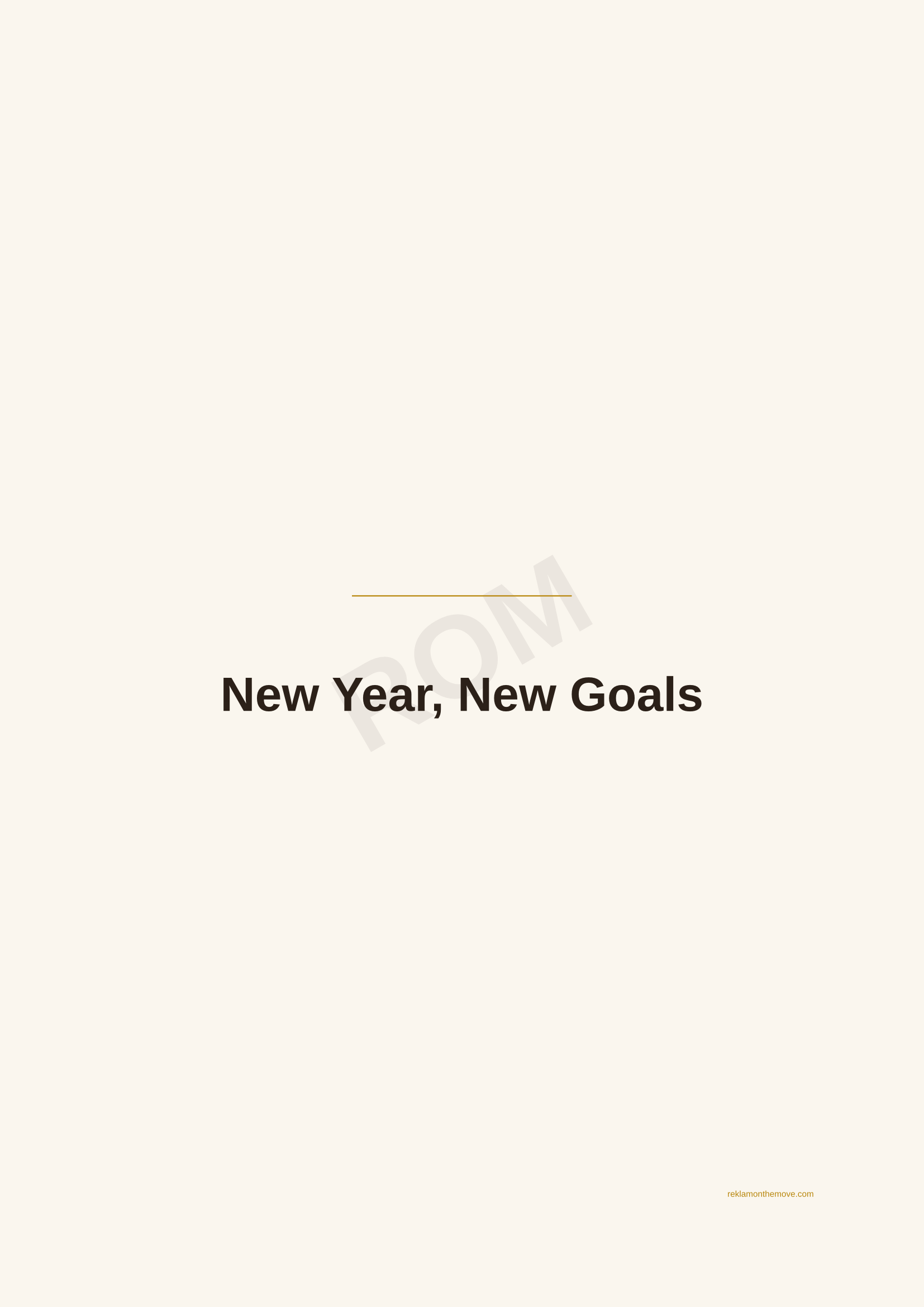 New Year, New Goals · Espresso — ROM dijital ürün önizlemesi (filigranlı)