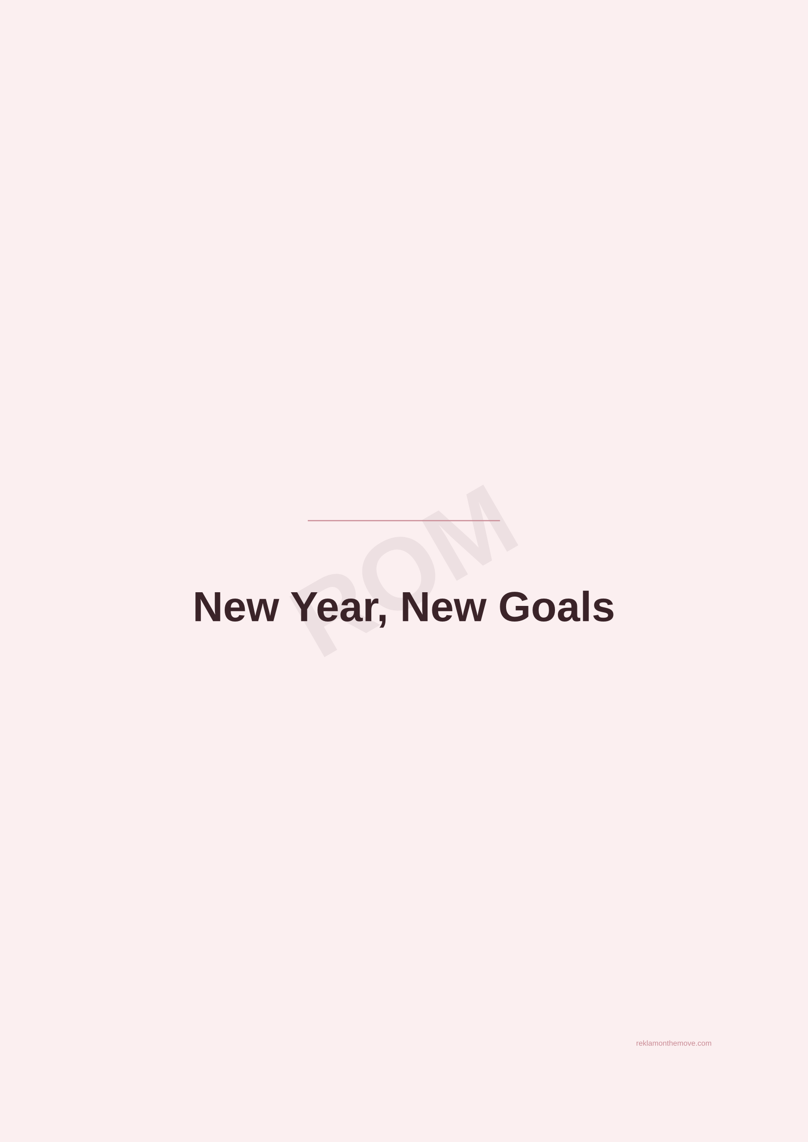 New Year, New Goals · Gül — ROM dijital ürün önizlemesi (filigranlı)