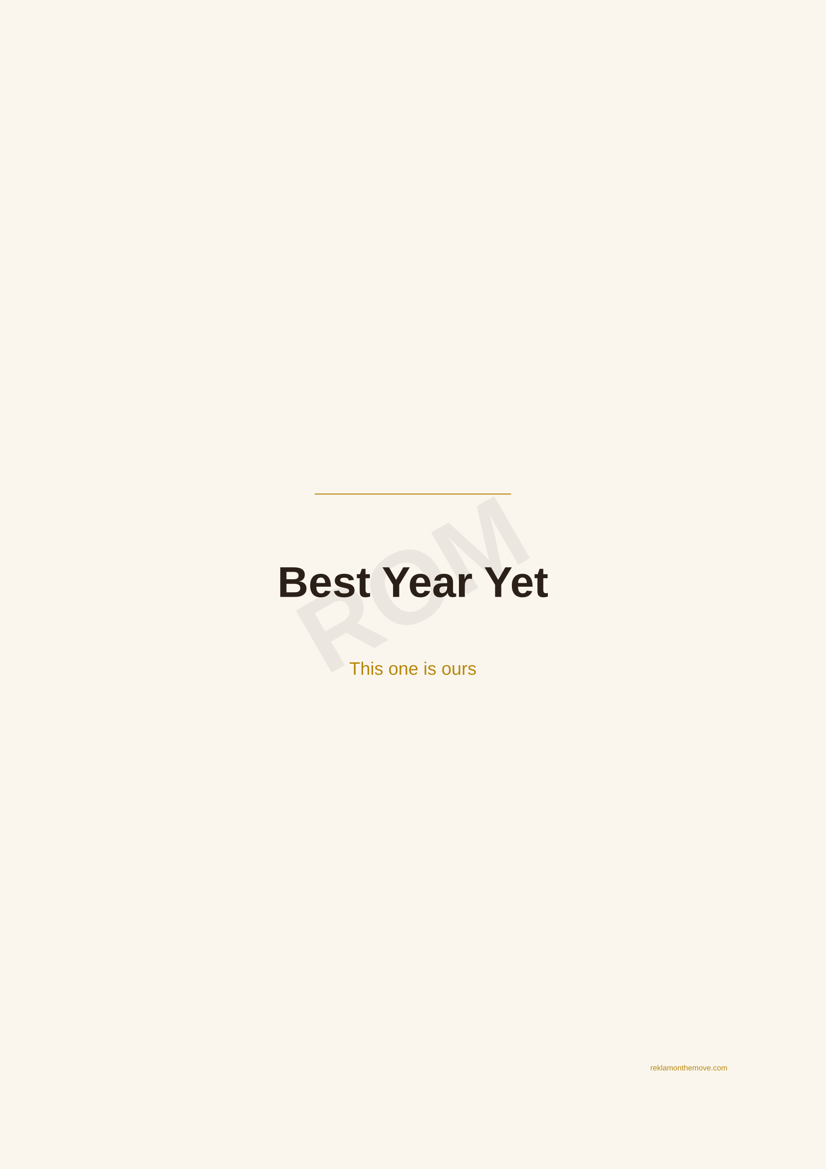 Best Year Yet · Espresso — ROM dijital ürün önizlemesi (filigranlı)