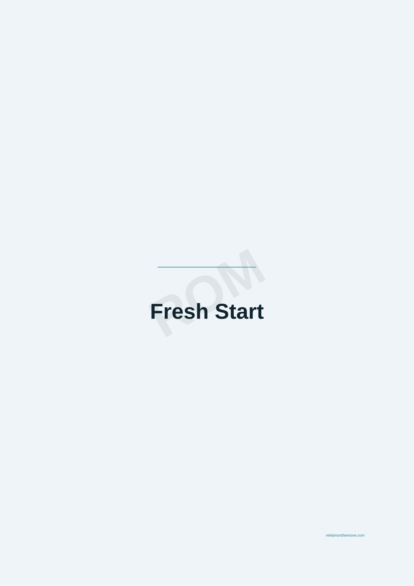 Fresh Start · Okyanus — ROM dijital ürün önizlemesi (filigranlı)