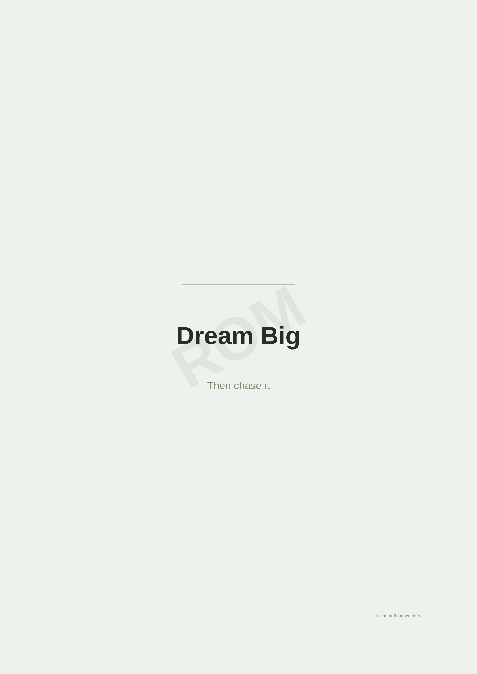 Dream Big · Adaçayı — ROM dijital ürün önizlemesi (filigranlı)