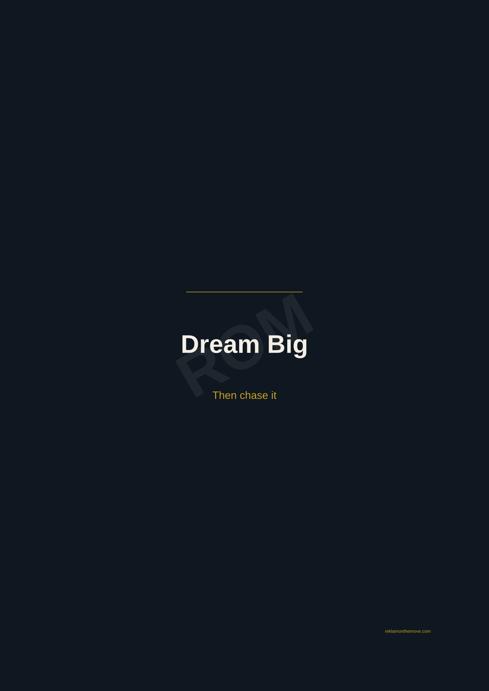 Dream Big · Gece — ROM dijital ürün önizlemesi (filigranlı)