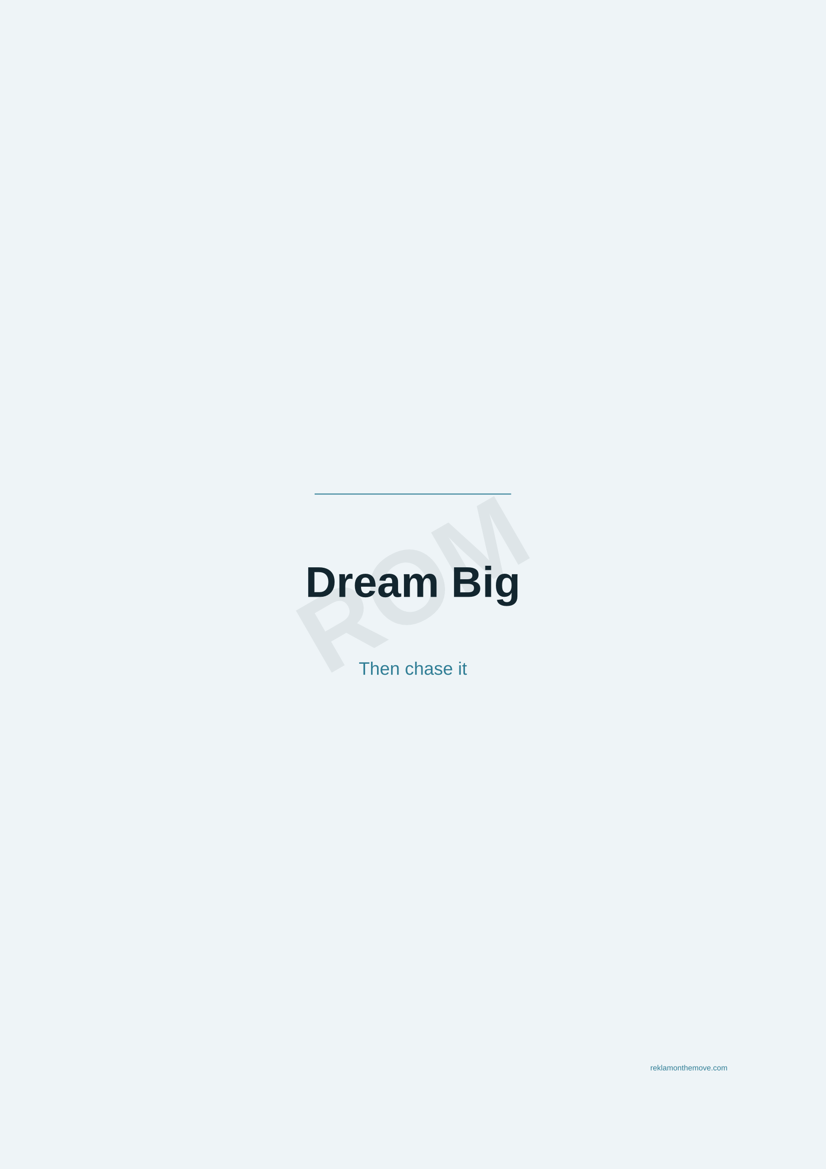 Dream Big · Okyanus — ROM dijital ürün önizlemesi (filigranlı)