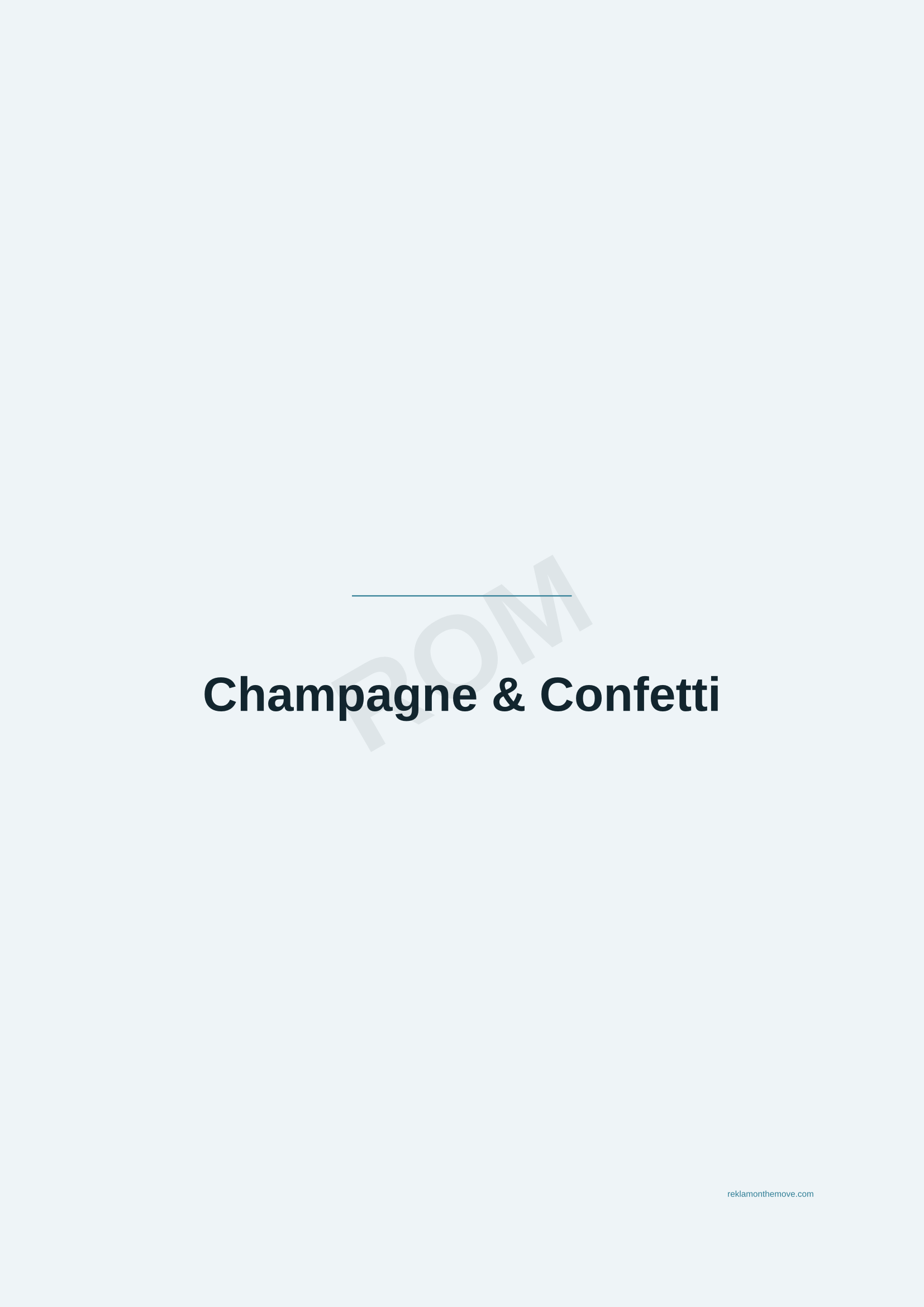 Champagne & Confetti · Okyanus — ROM dijital ürün önizlemesi (filigranlı)
