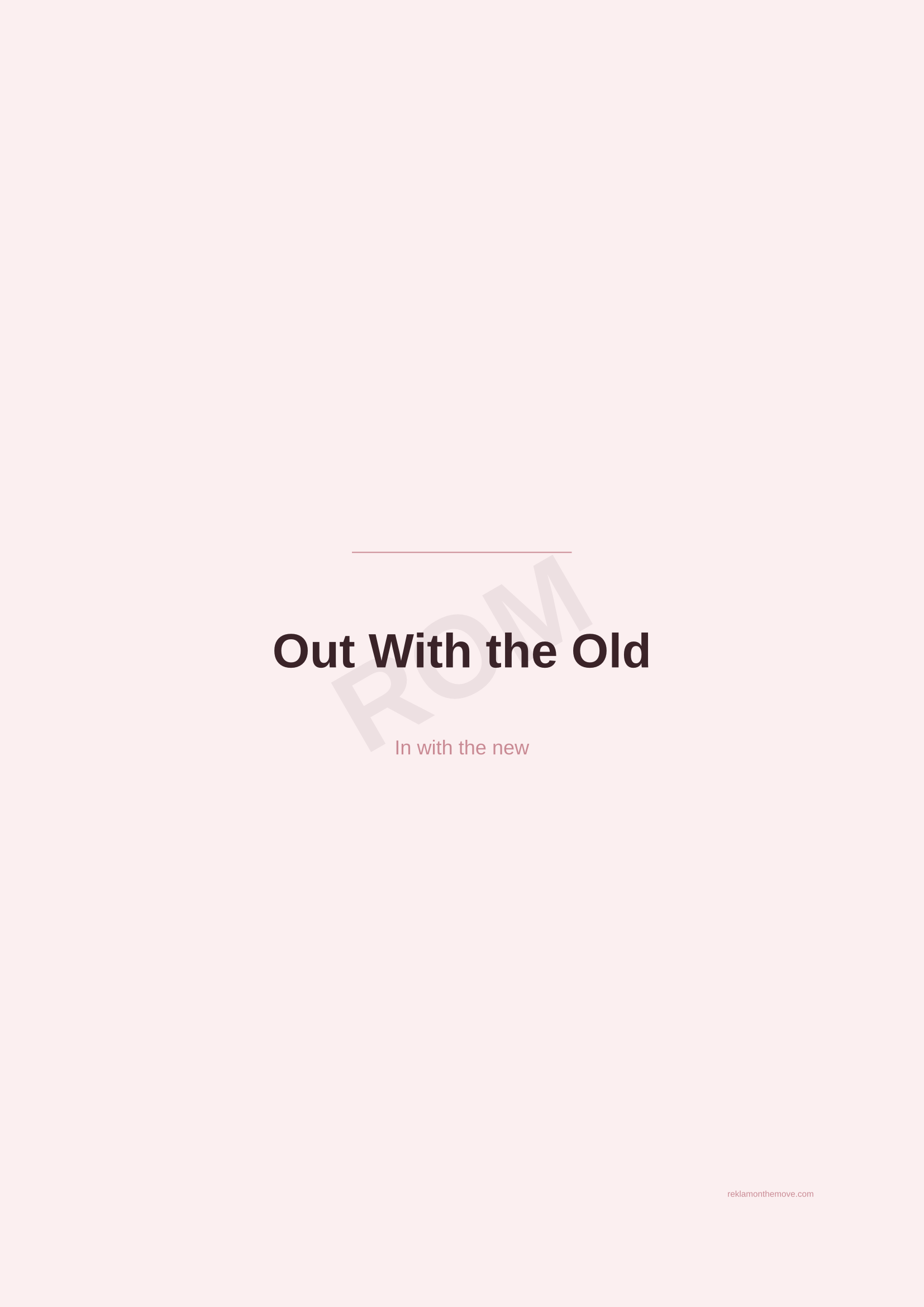 Out With the Old · Gül — ROM dijital ürün önizlemesi (filigranlı)